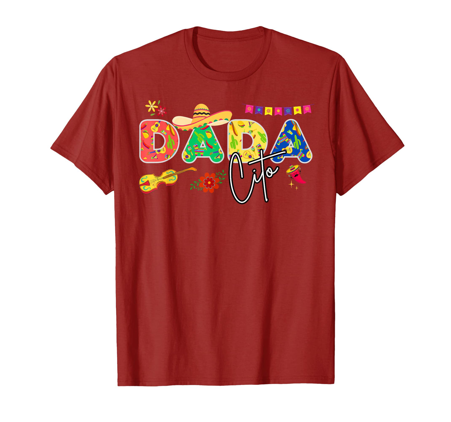 Dadacito Vintage Mexican Old Man Funny Cinco de Mayo T-Shirt