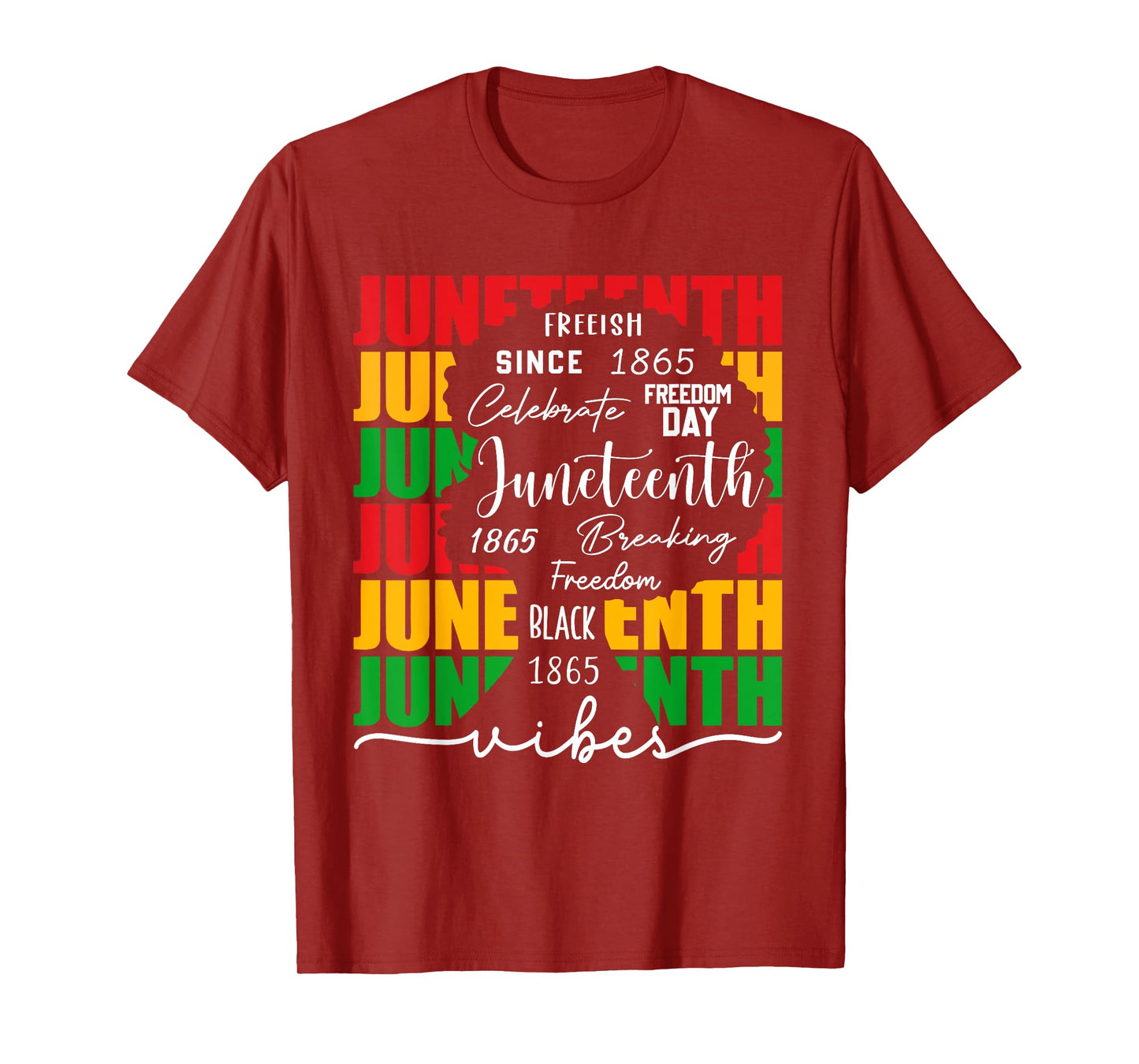 Juneteenth Vibes African Black Women Black History Month T-Shirt