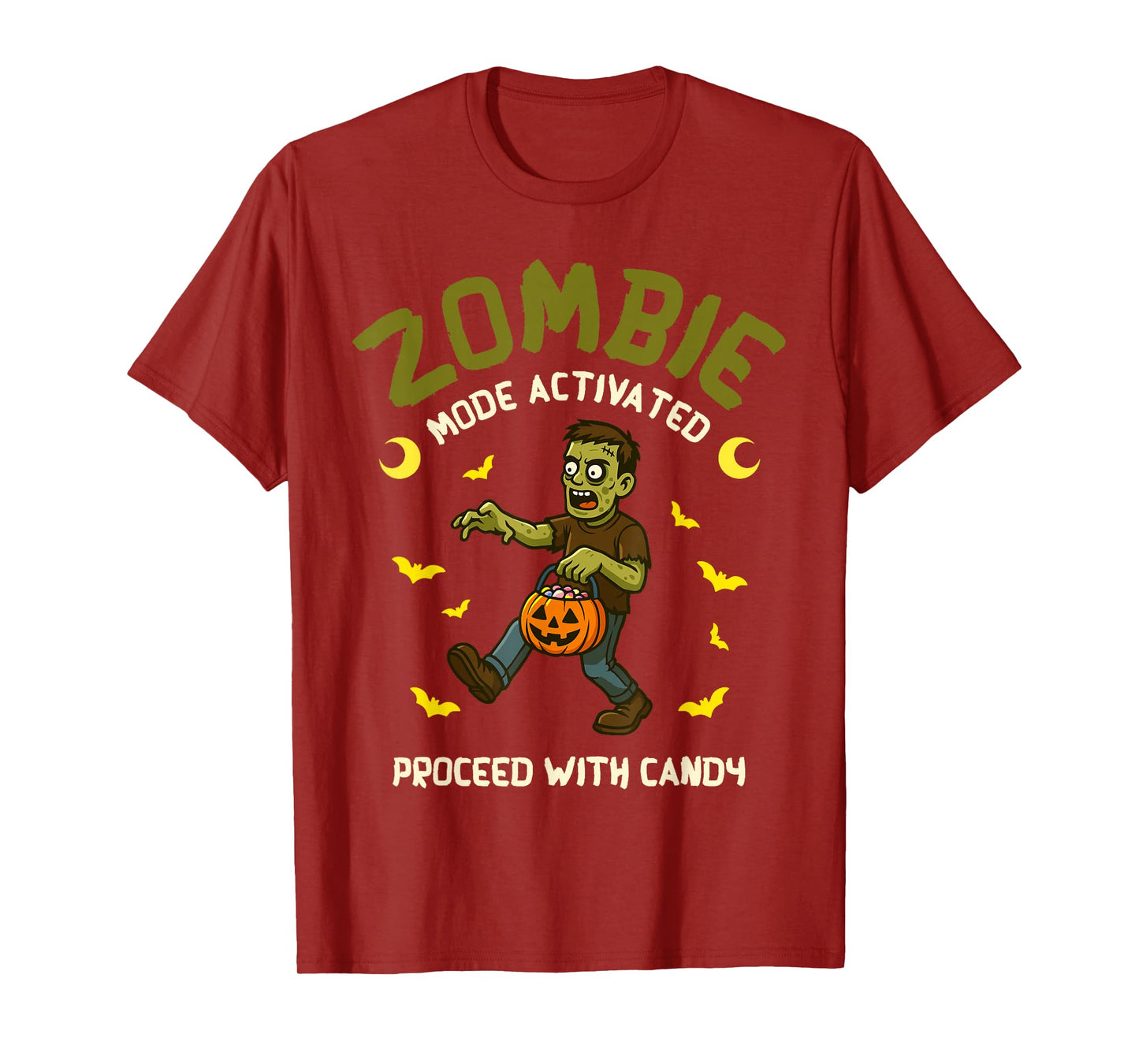 Zombie Mode Activated Halloween Spooky Haunted Season T-Shirt