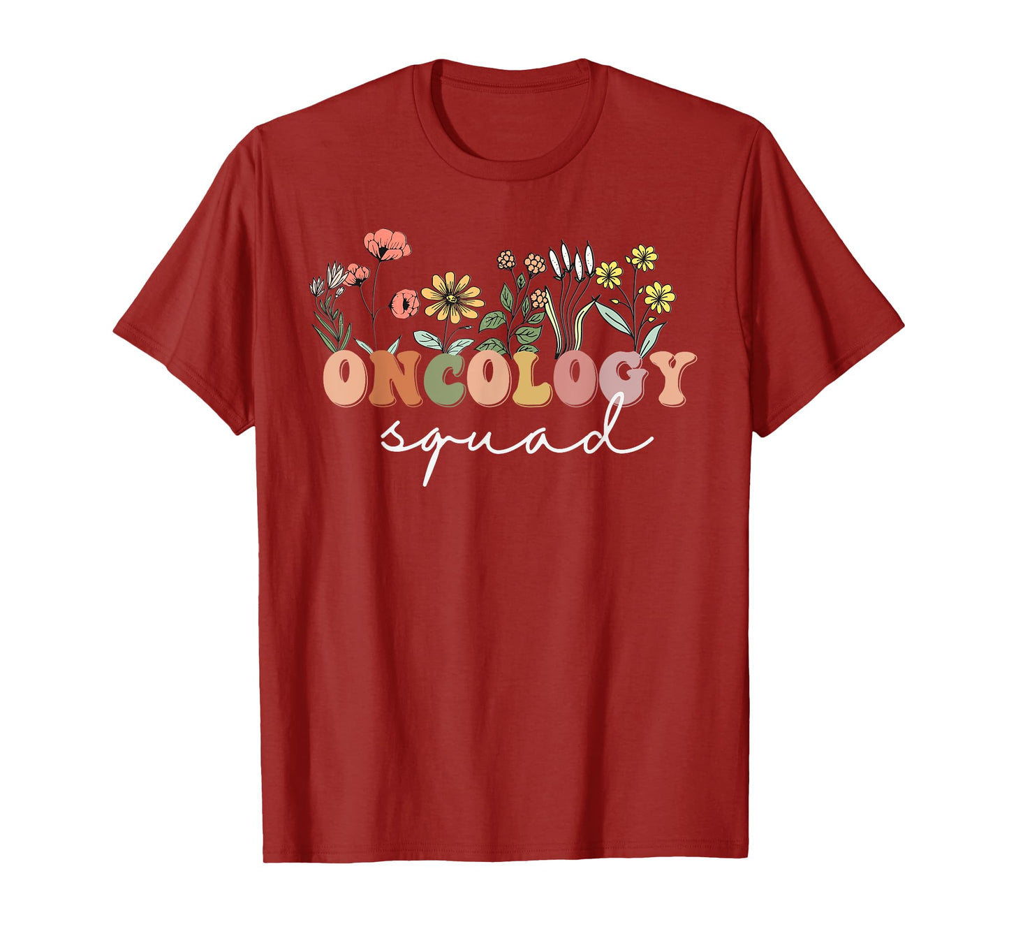 Wildflower Oncology Nurse Squad Retro Tee Pediatric Oncology T-Shirt