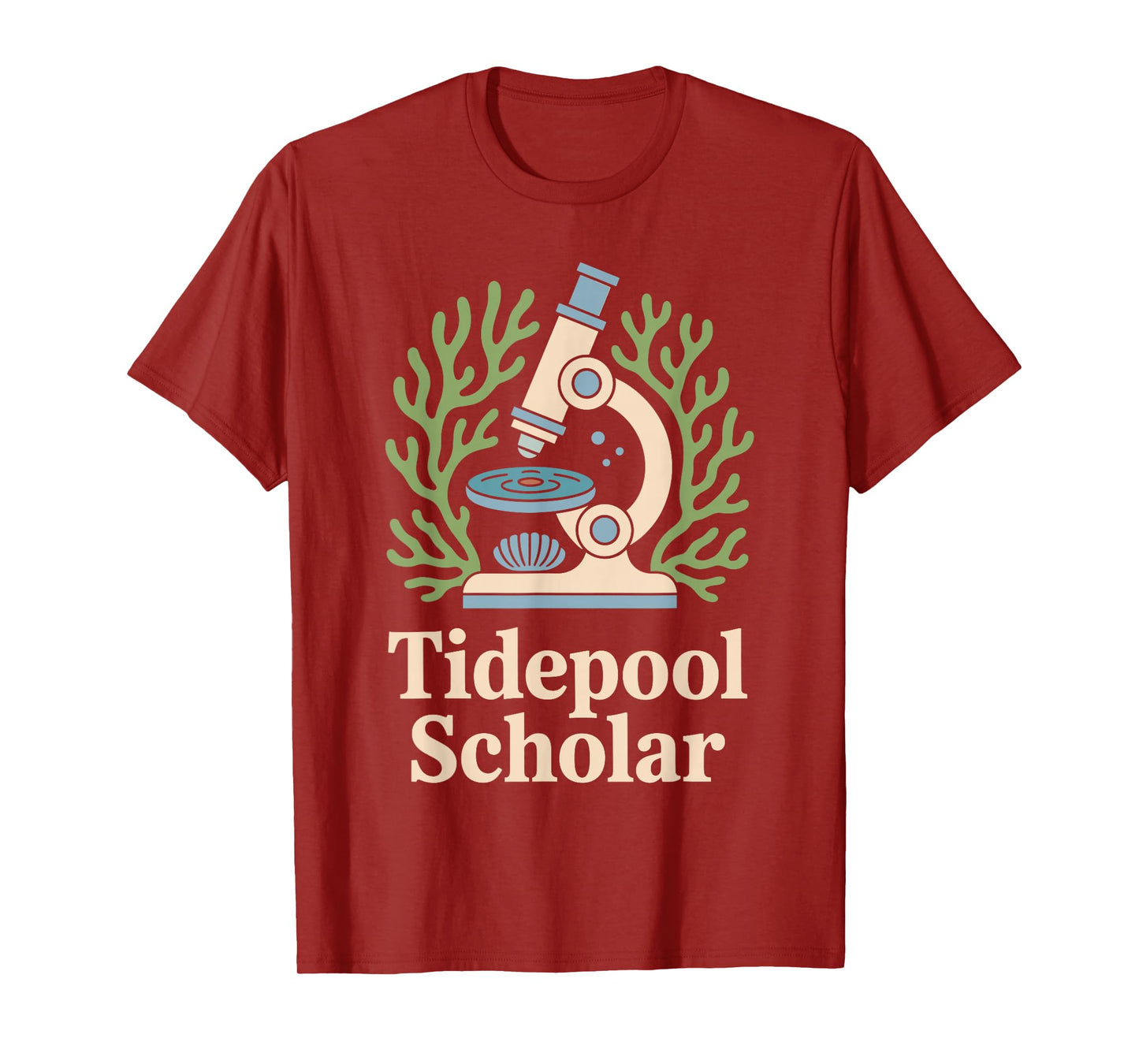 Ocean Academia Coastal Scholar Marine Science Nerd Vintage T-Shirt