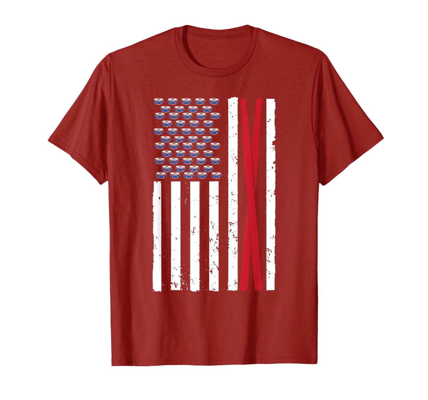 Cool Drummer Art For Men Women Drumming Percussion Drumstick T-Shirt