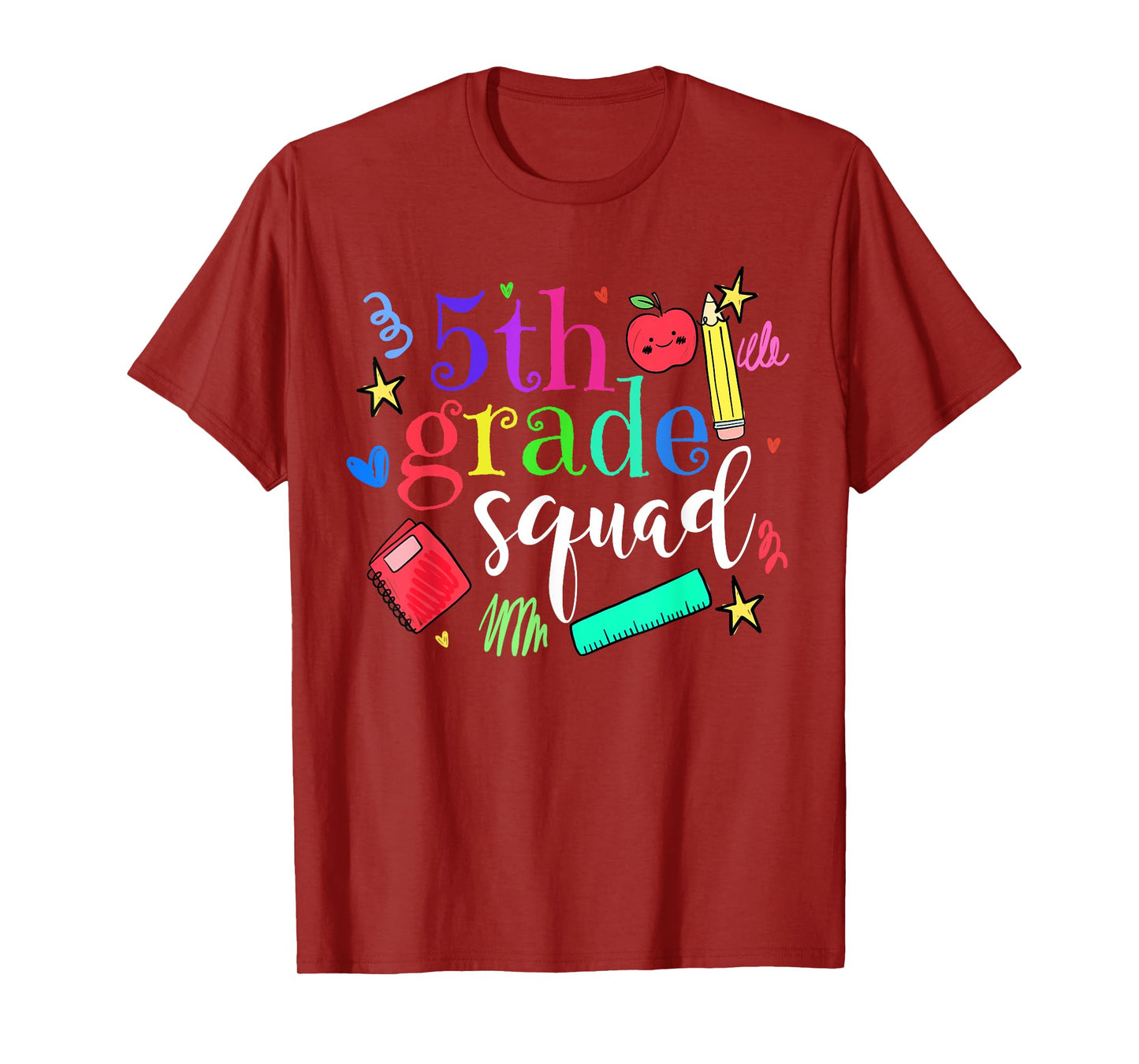 5th Grade Squad Back To School Team Fifth Grade Funny T-Shirt
