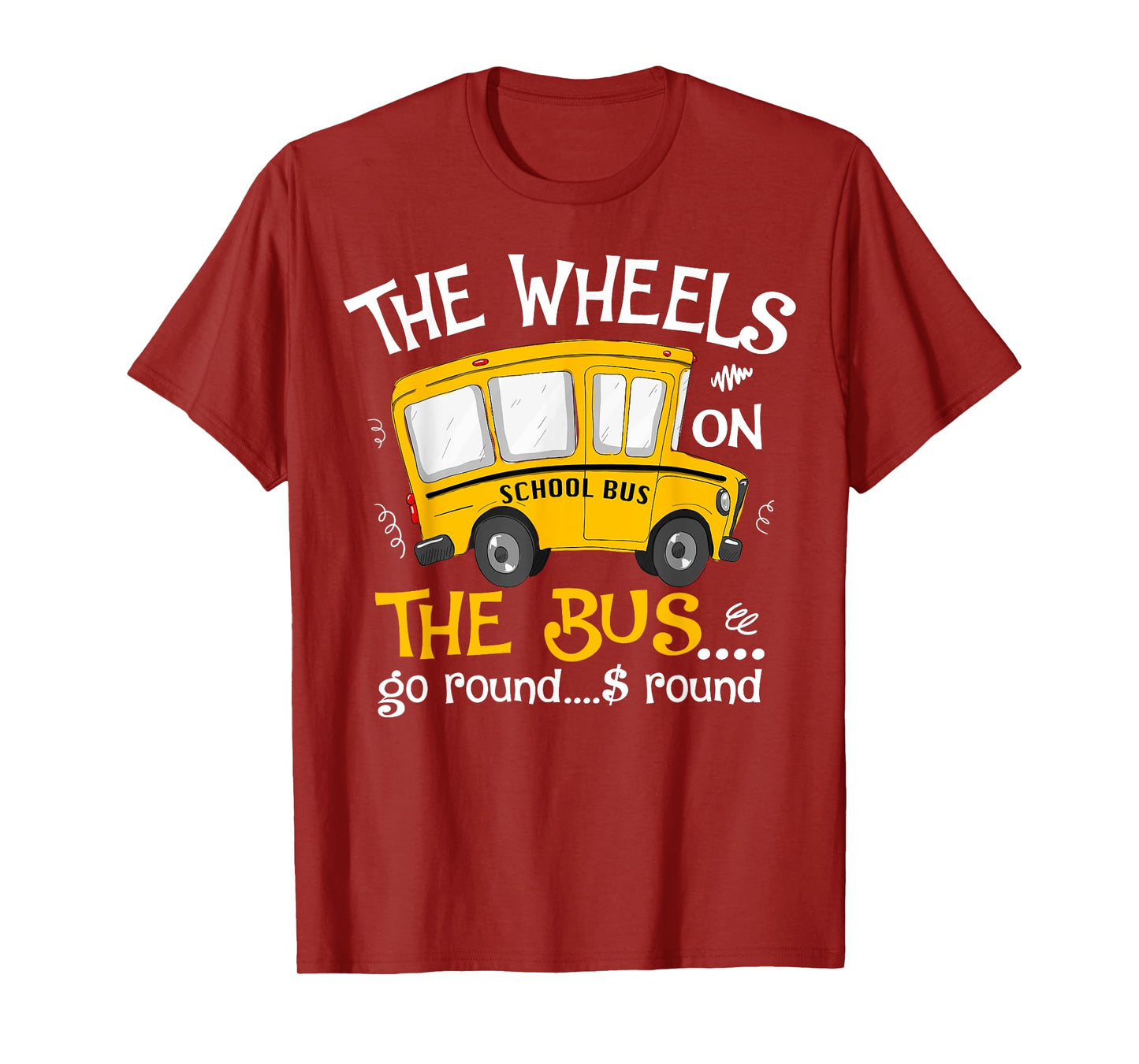 Back To School The Wheels On The Bus Toddler Kids T-Shirt