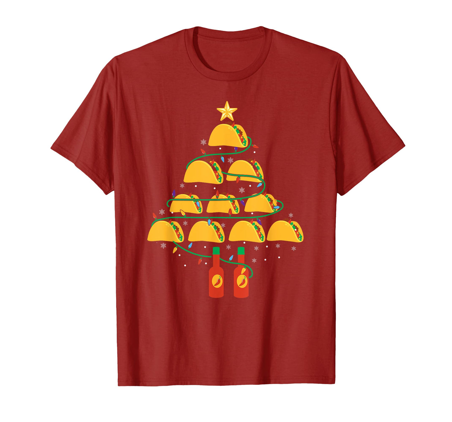 MY TACOS CHRISTMAS TREE Pajama Shirt Xmas Funny T-Shirt