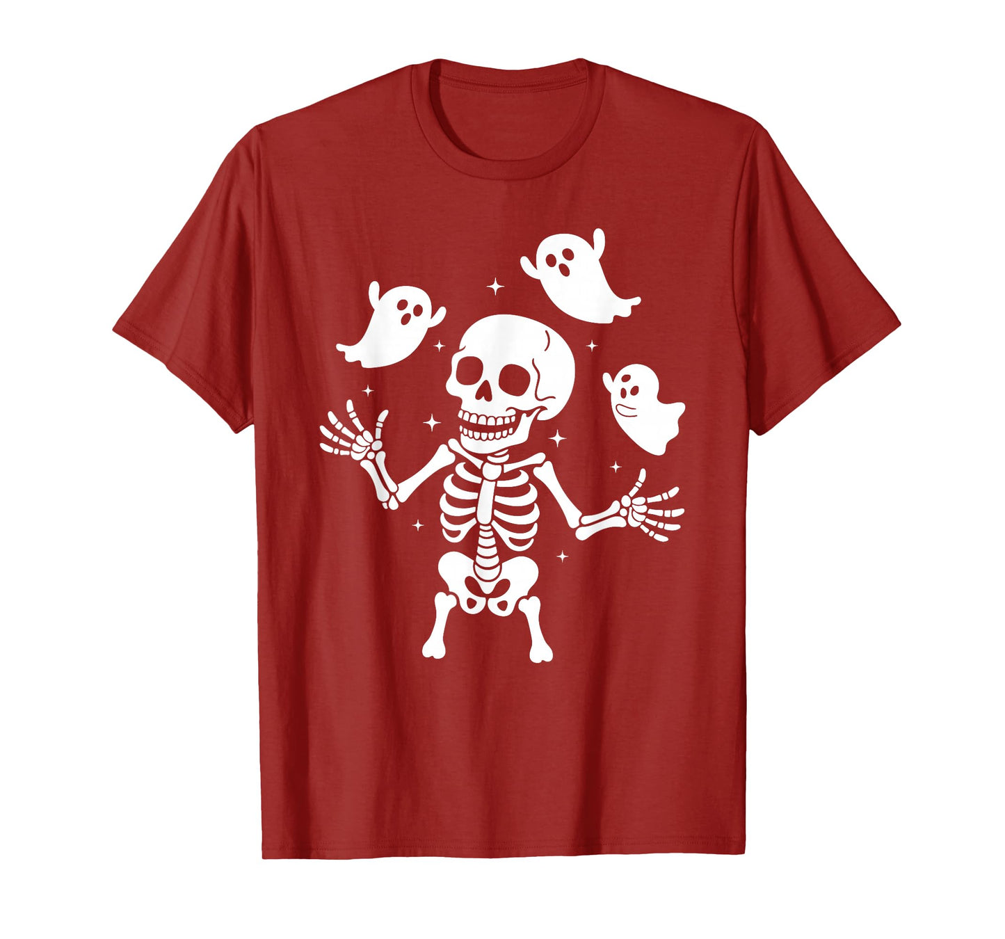 Funny Halloween Boo Ghost Scary Spooky Skeleton T-Shirt