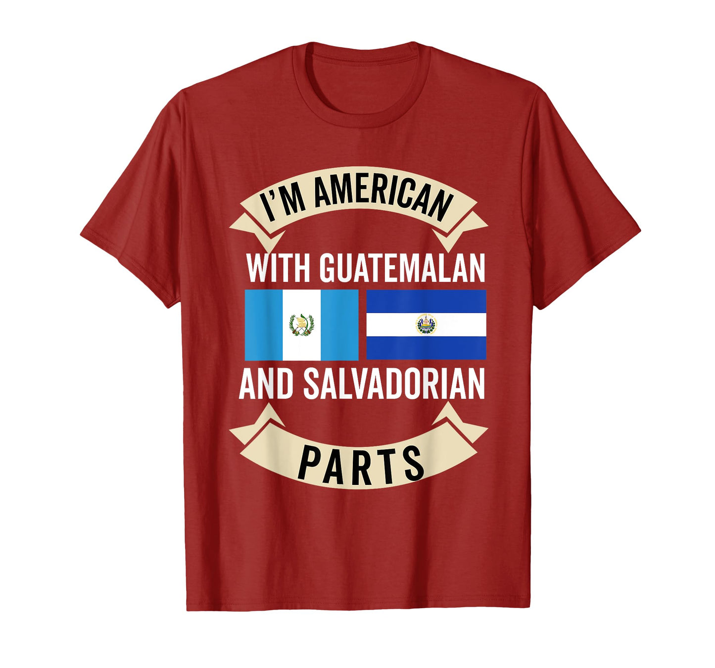 Half Salvadorian Half Guatemalan Flag El Salvador Guatemala T-Shirt