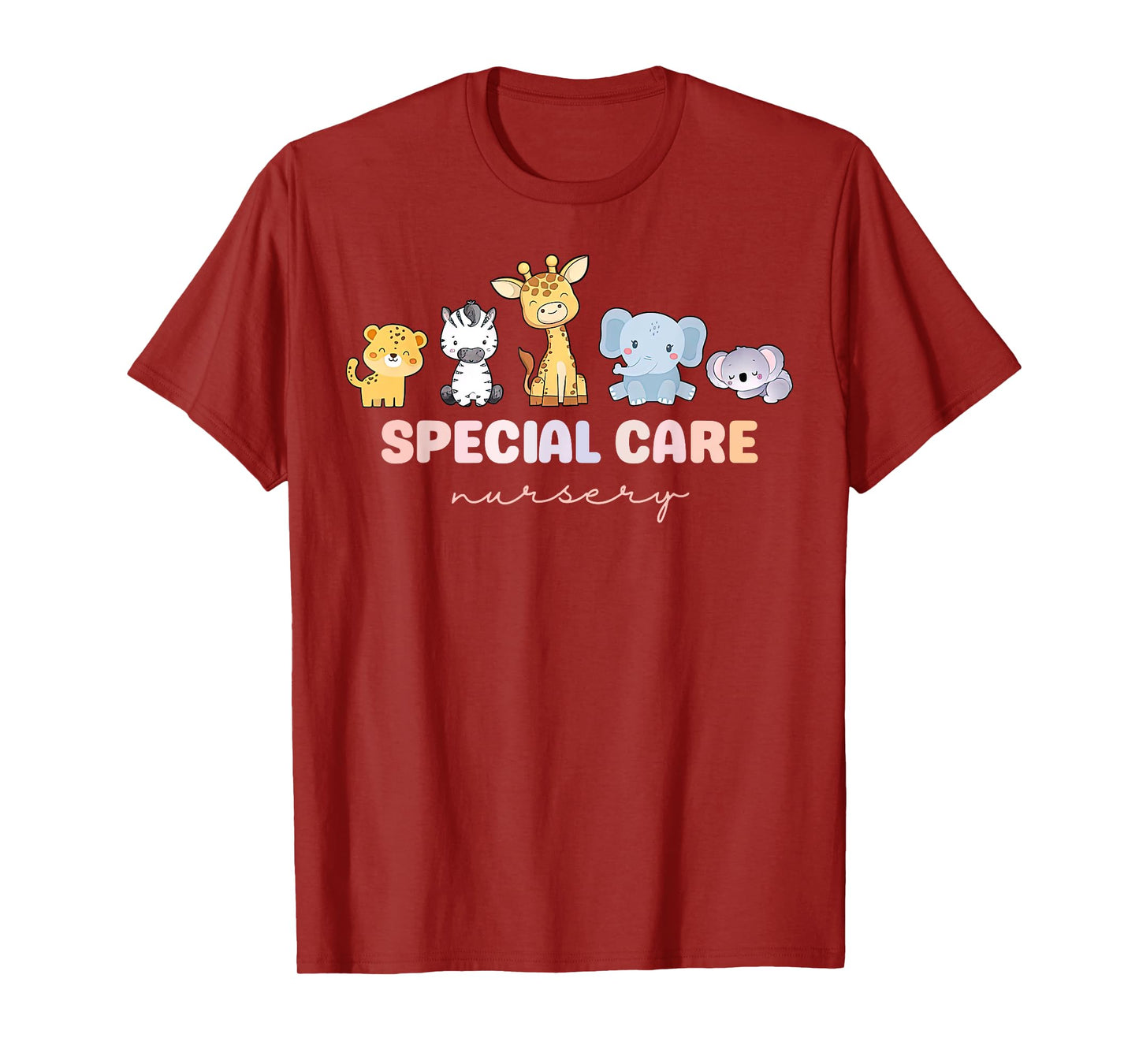 Cute Animal Special Care Nursery Surgical Care Nurse NICU T-Shirt