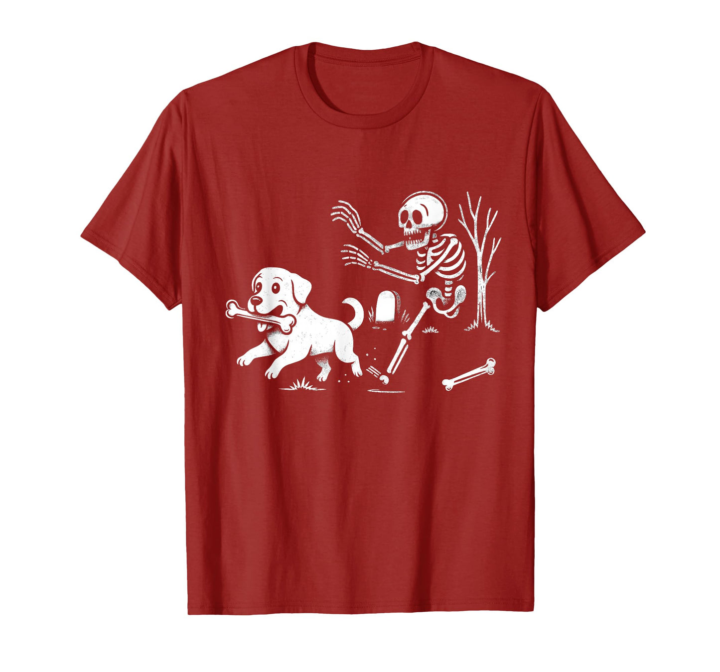 Labrador Dog with Skeleton Halloween Fun for Men Women Kids T-Shirt