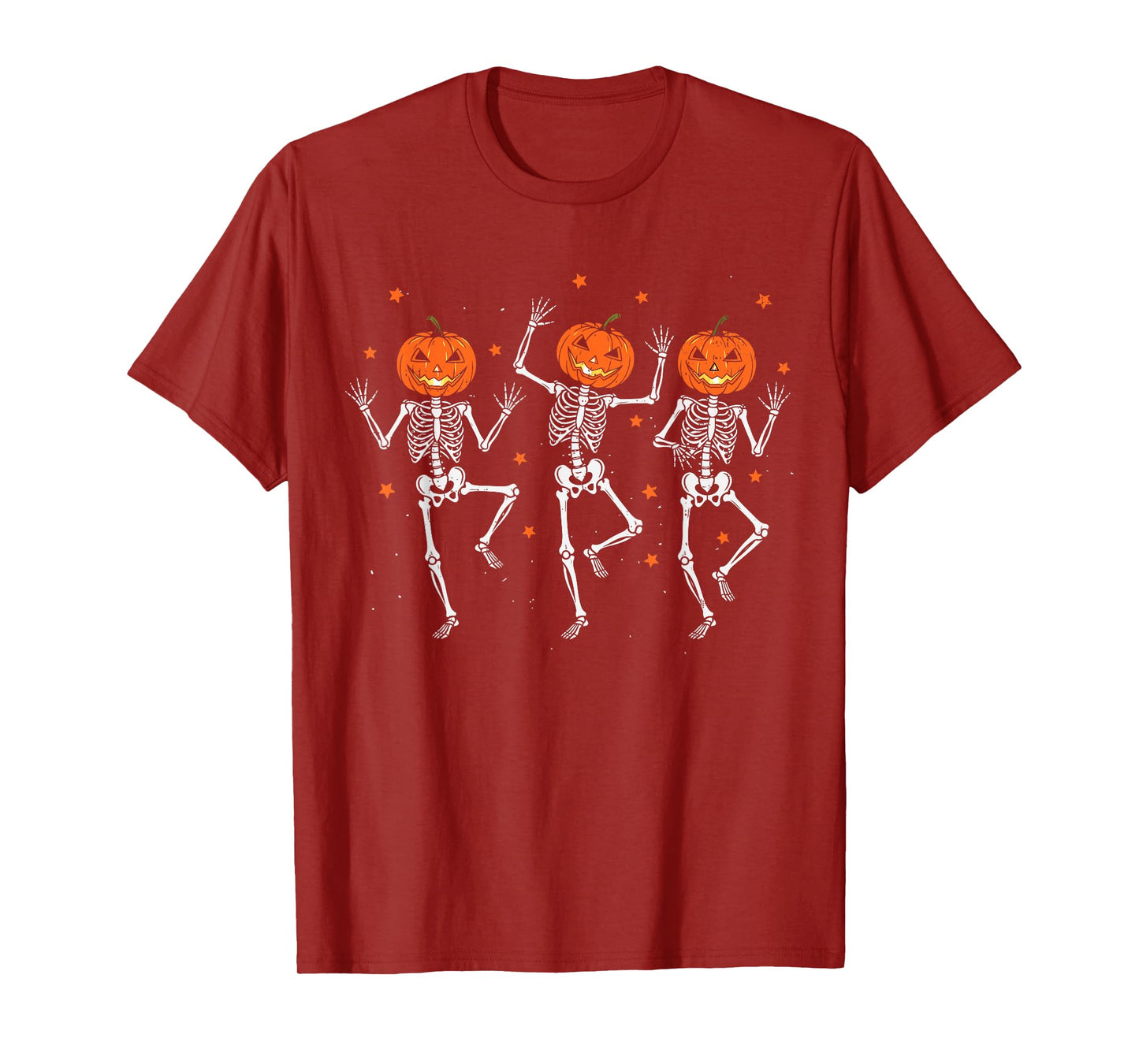 Skeleton Pumpkin Spooky Dancing Halloween Dance Costume T-Shirt