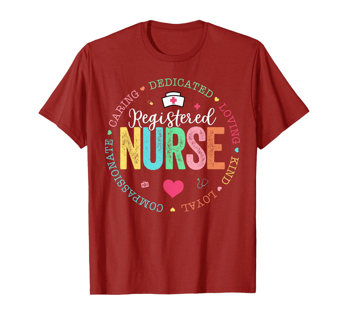 Retro Rn Nurse Mens Women Registered Nurse T-Shirt