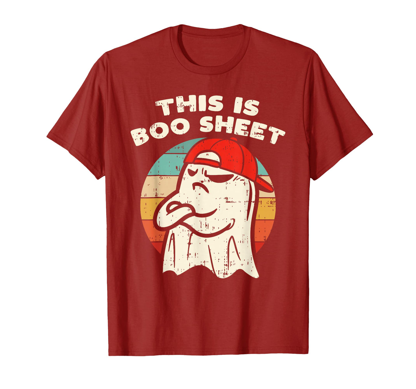 This is Boo Sheet Ghost Retro Halloween Costume Men Women T-Shirt