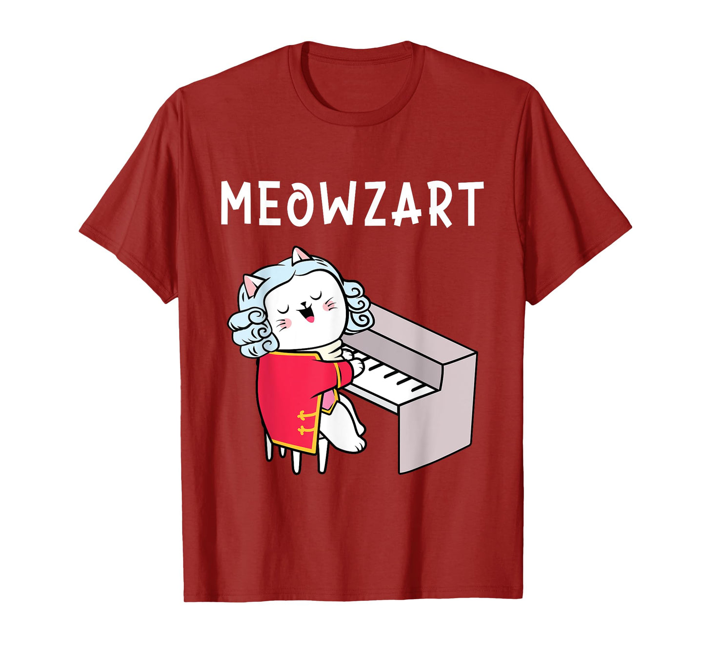 Meowzart - Piano Player Pianist Classical Music Lover T-Shirt