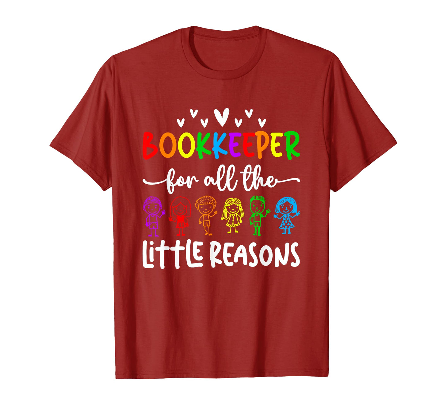 School Bookkeeper Little Reasons School Bookkeeping T-Shirt