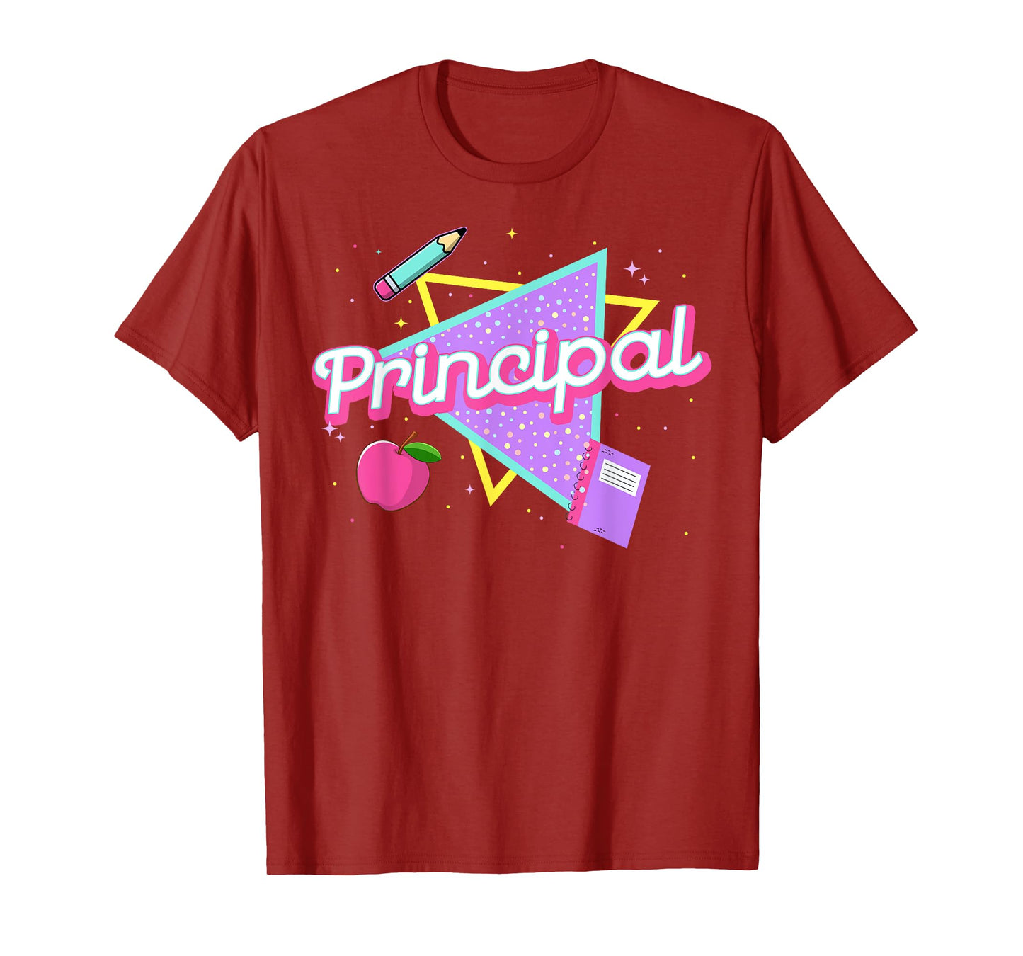 Cute Principal Shirt Retro 80's 90's Style Principal Gifts T-Shirt