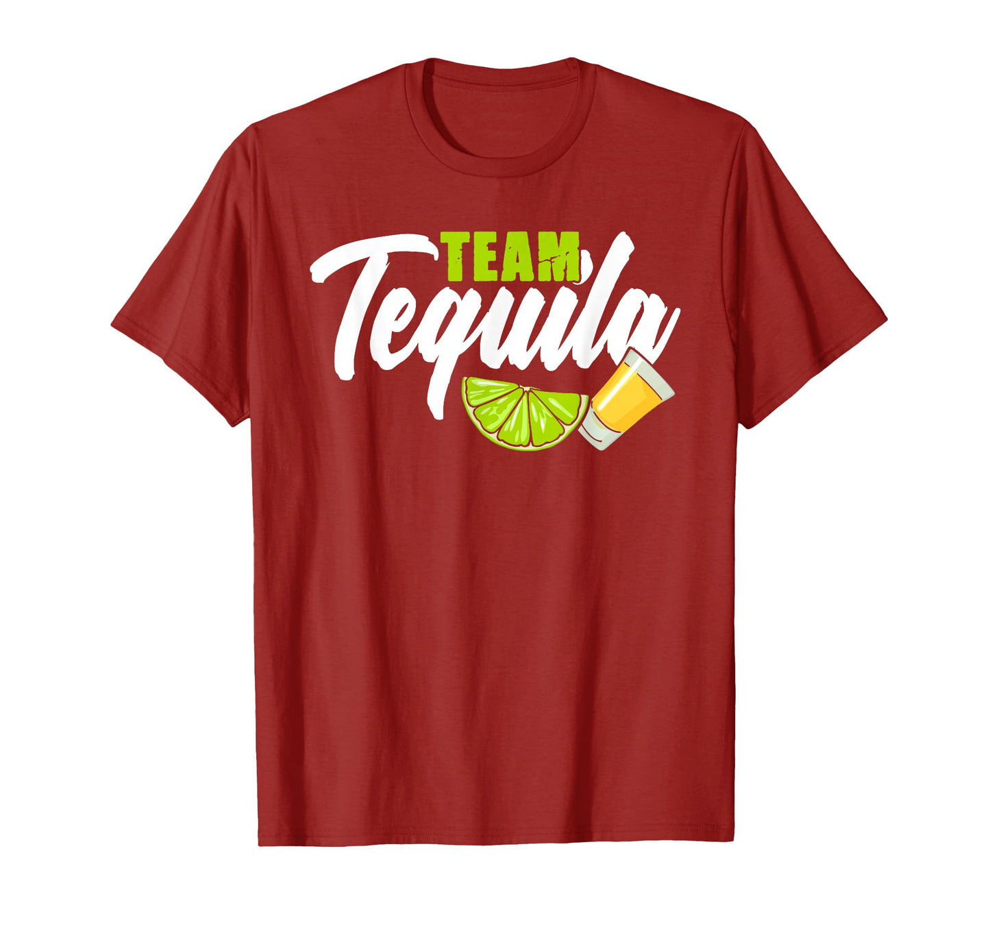 Funny Team Tequila With Green Lime Salt Group Costume T-Shirt
