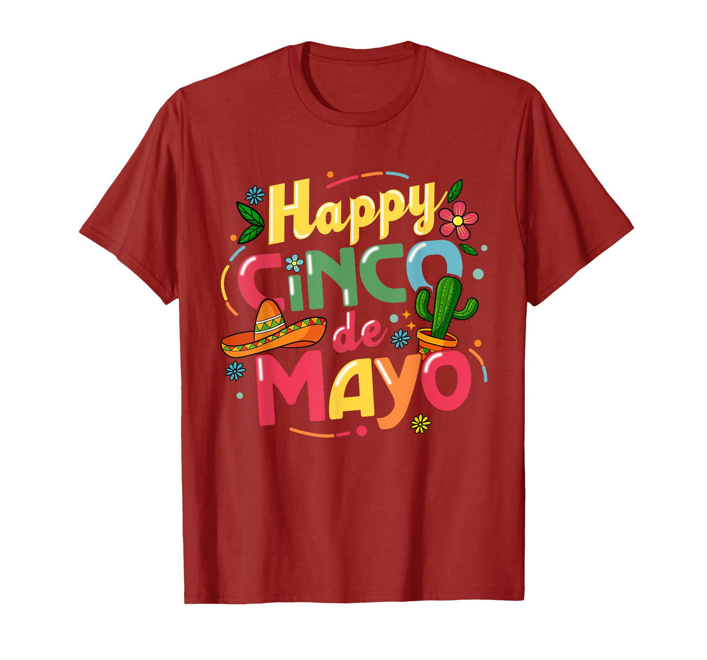 Funny Cinco De Mayo Shirt Lets Fiesta Squad 5 De Mayo T-Shirt