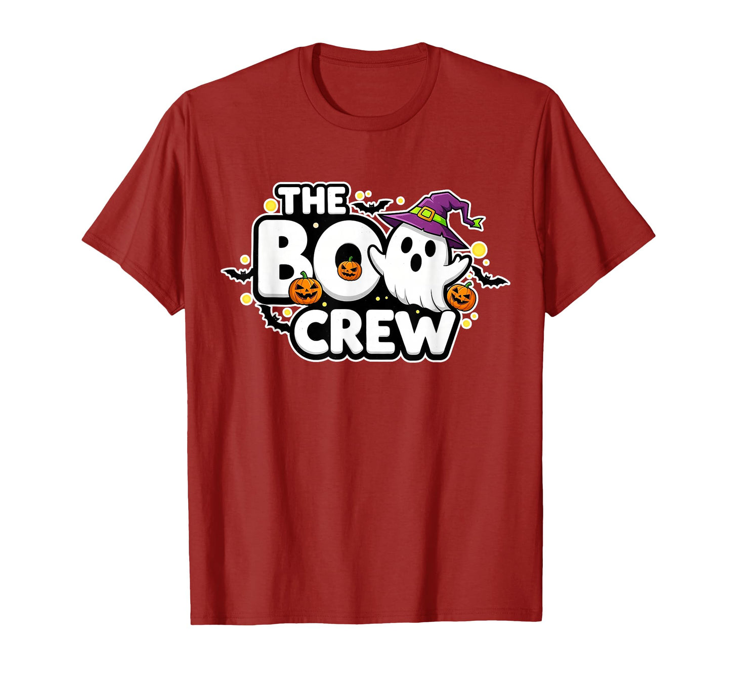 Halloween Ghost The Boo Crew Costume Matching Women Kids Men T-Shirt