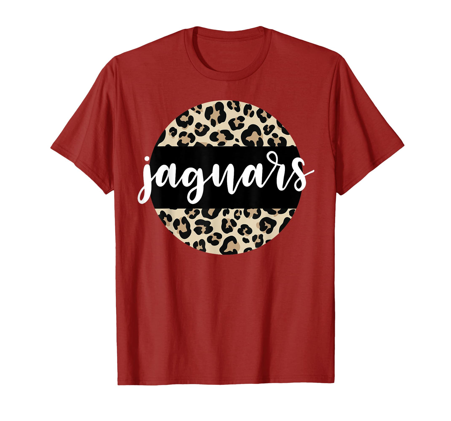 Leopard Print Jaguars Team Mascot School Spirit Game Night T-Shirt
