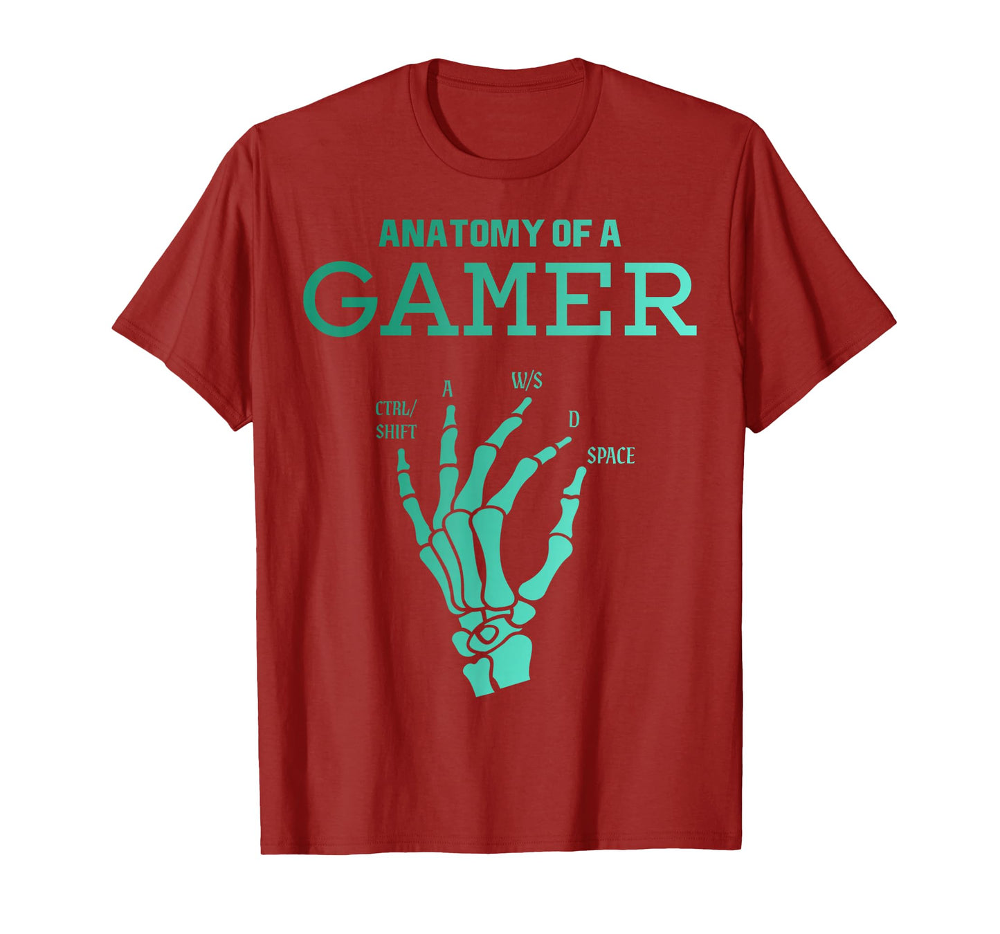 Anatomy of a Gamer Graphic for Gamers and Streamers T-Shirt