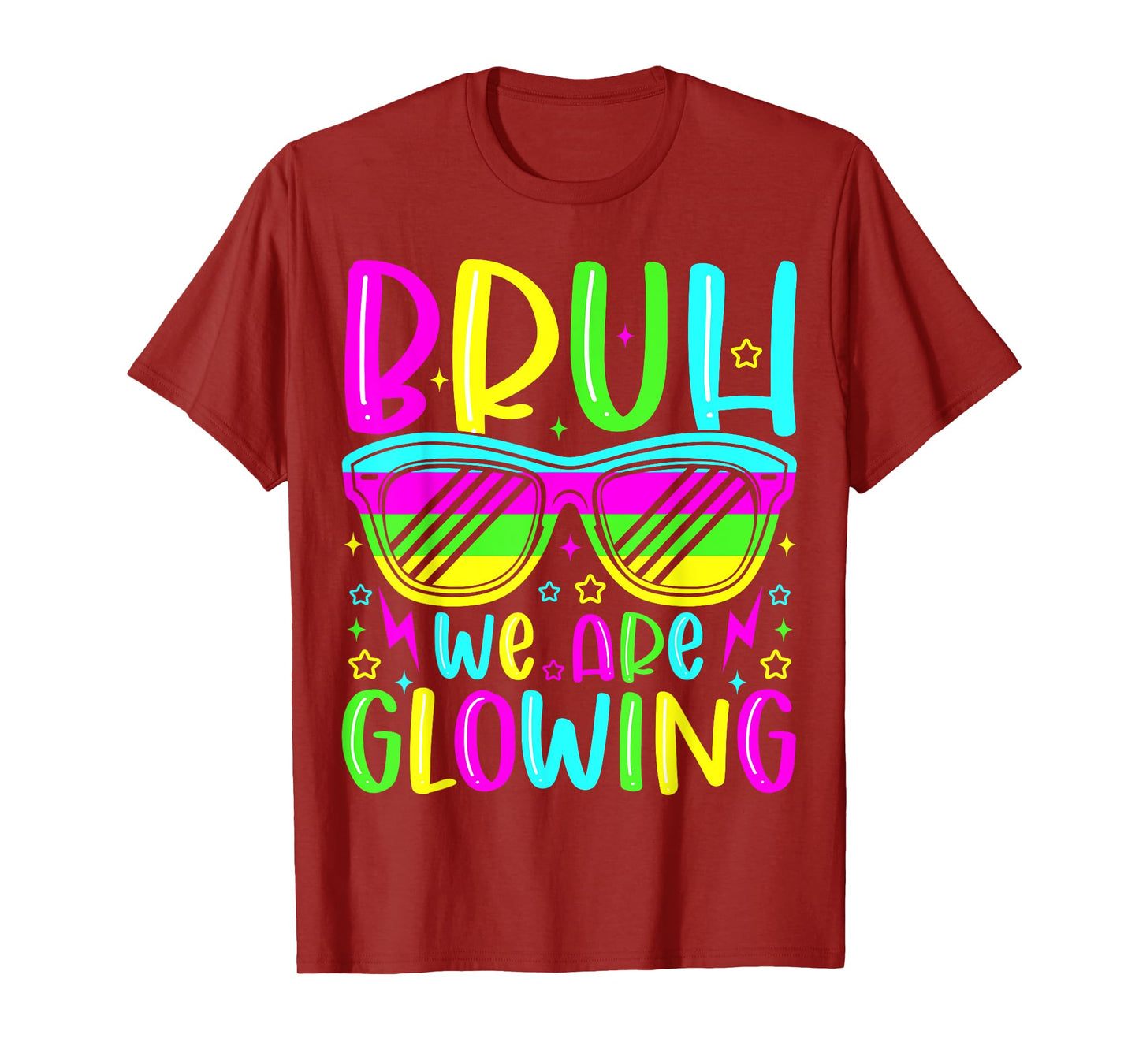 Bruh We Are Glowing In My Glowing Era Group Team Party Squad T-Shirt
