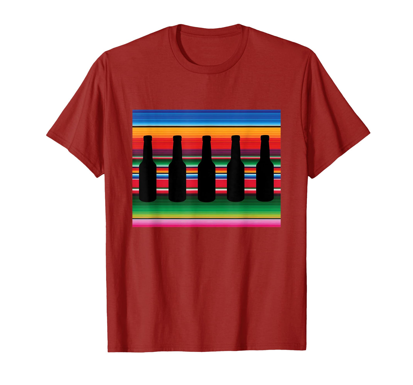 Mexican Blanket Beer T Shirt Serape Funny Beer Shirt