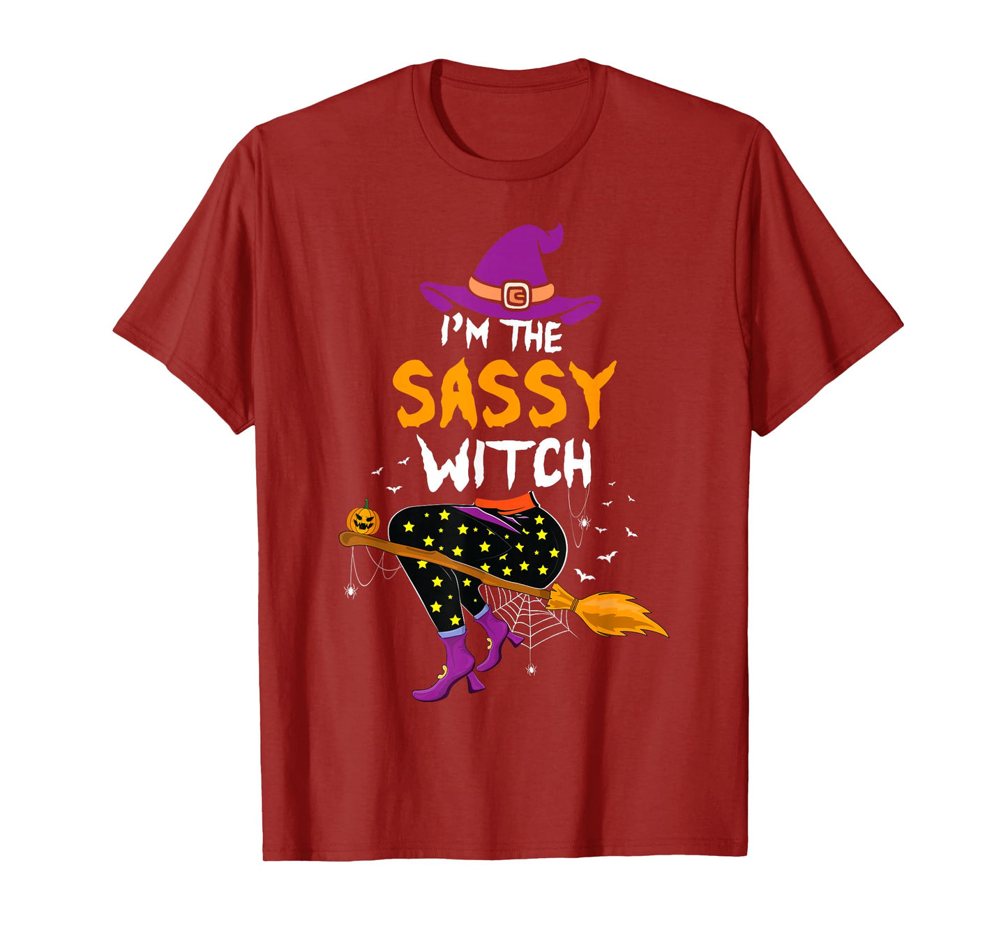 I'm The Sassy Witch Halloween Family Matching Girls Women T-Shirt