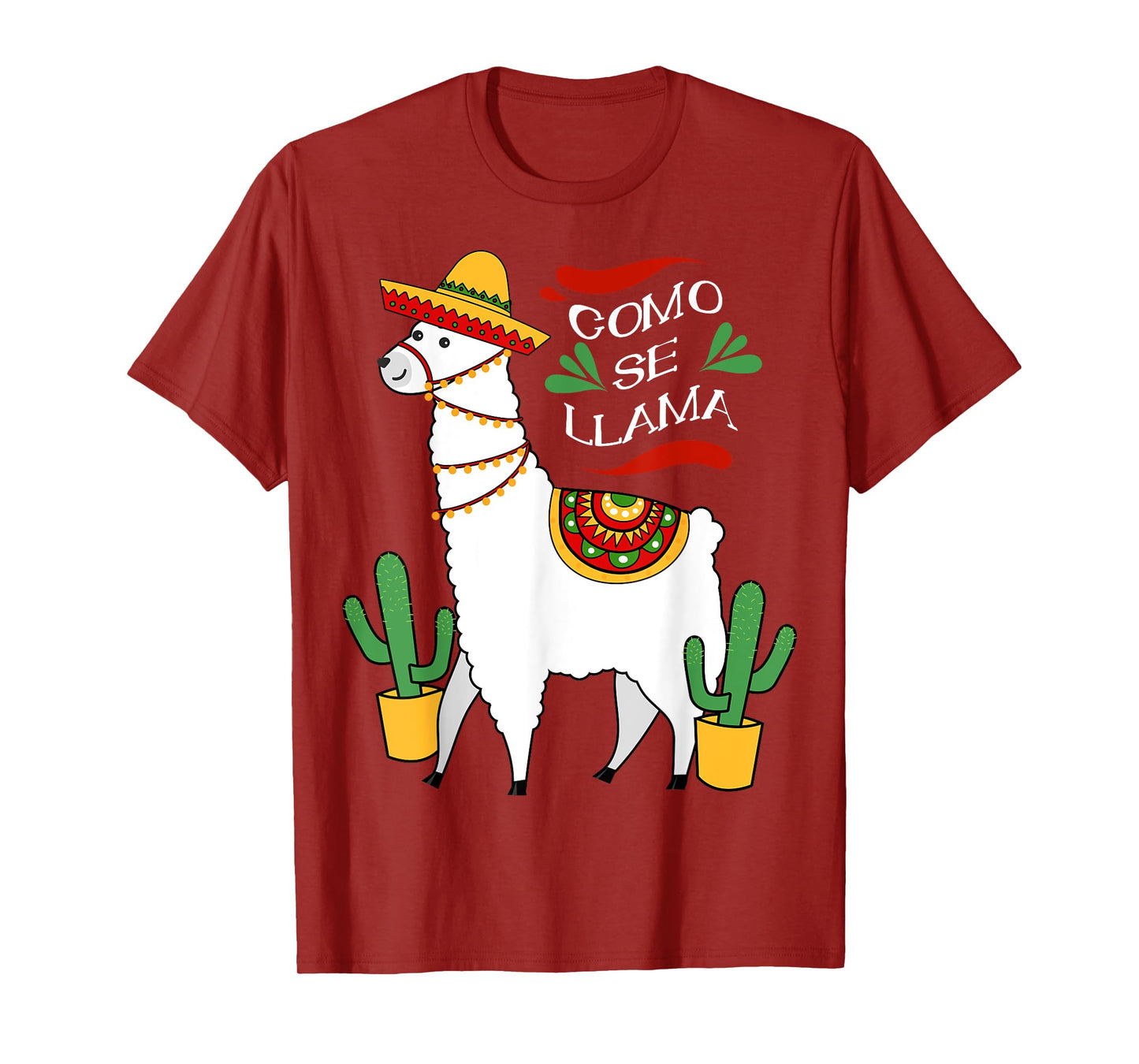 Como Se Llama Cactus Cute Cinco De Mayo Drink Shirt Tee T-Shirt