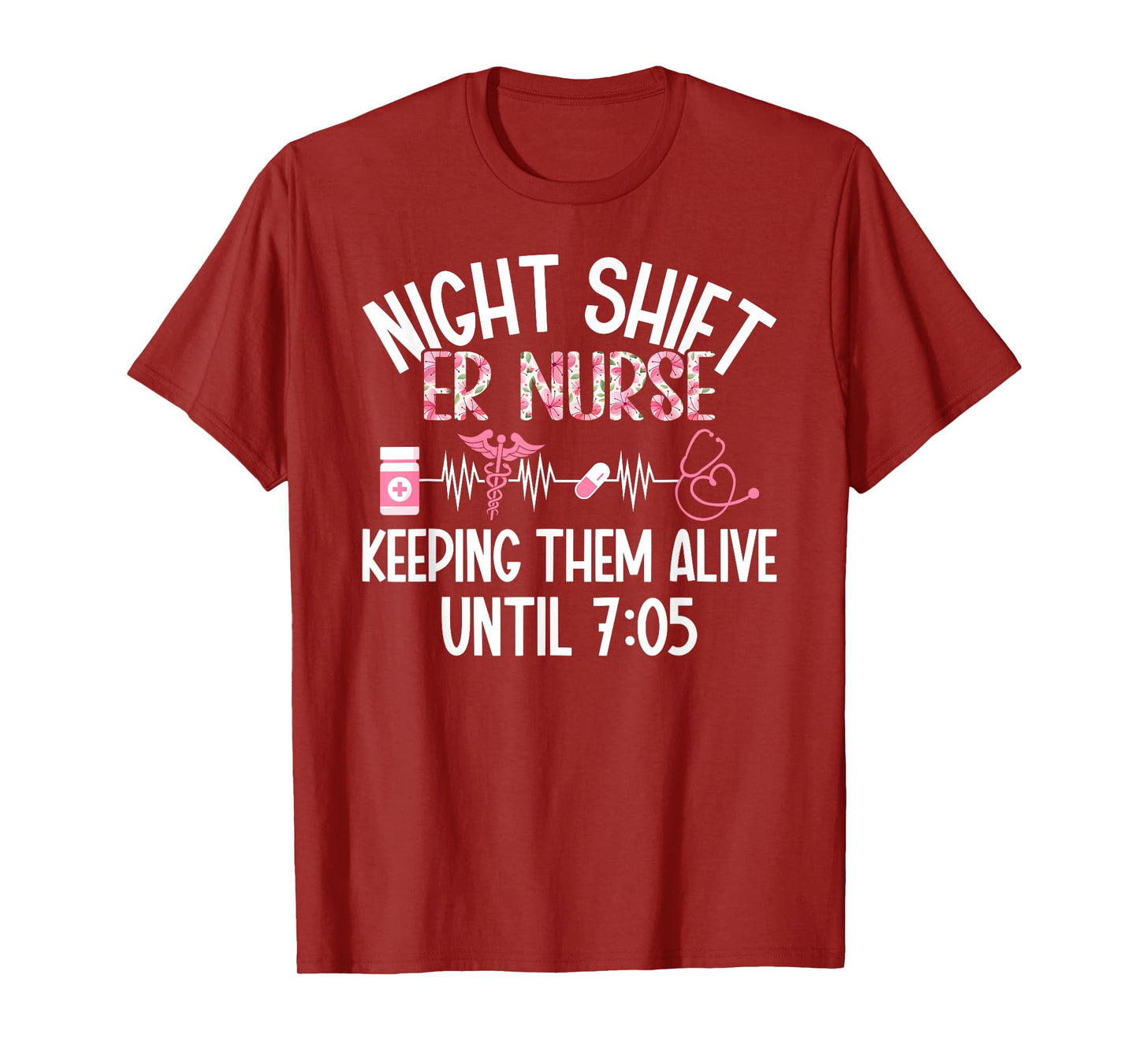 Night Shift ER Nurse Funny Night Shift Emergency Room Nurse T-Shirt