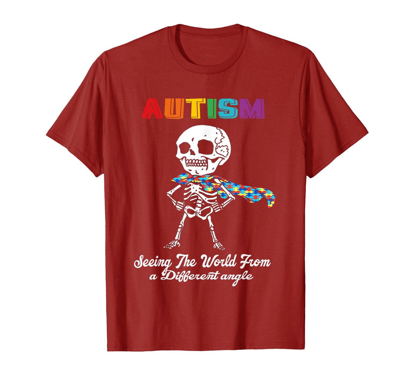 Funny Autism Awareness Cute Color Puzzles Autism Kids Girls T-Shirt