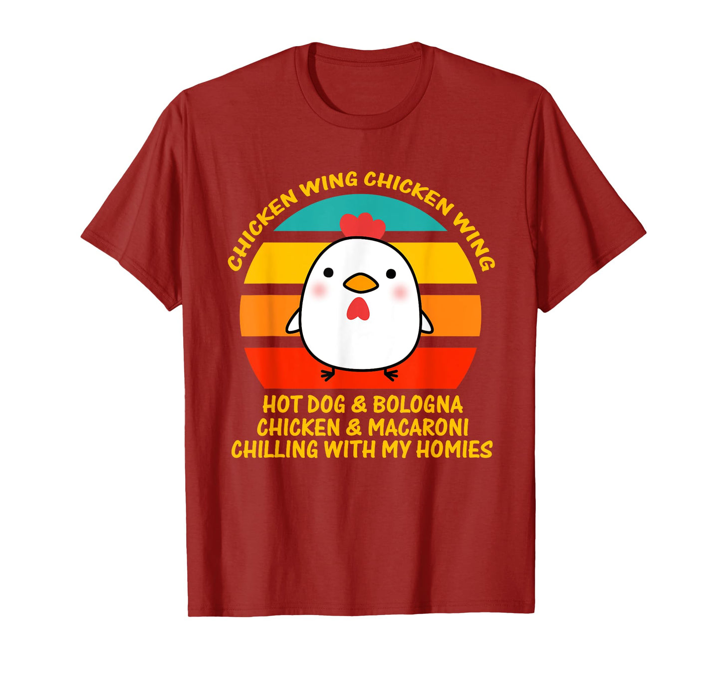 Chicken Wing Chicken Wing Hot Dog and Bologna Kids Toddlers T-Shirt