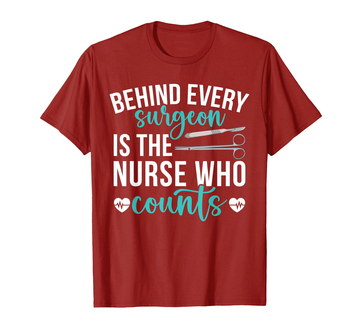 OR Nurse Who Counts Operating Room Nurse OR Nursing T-Shirt, Small, Black