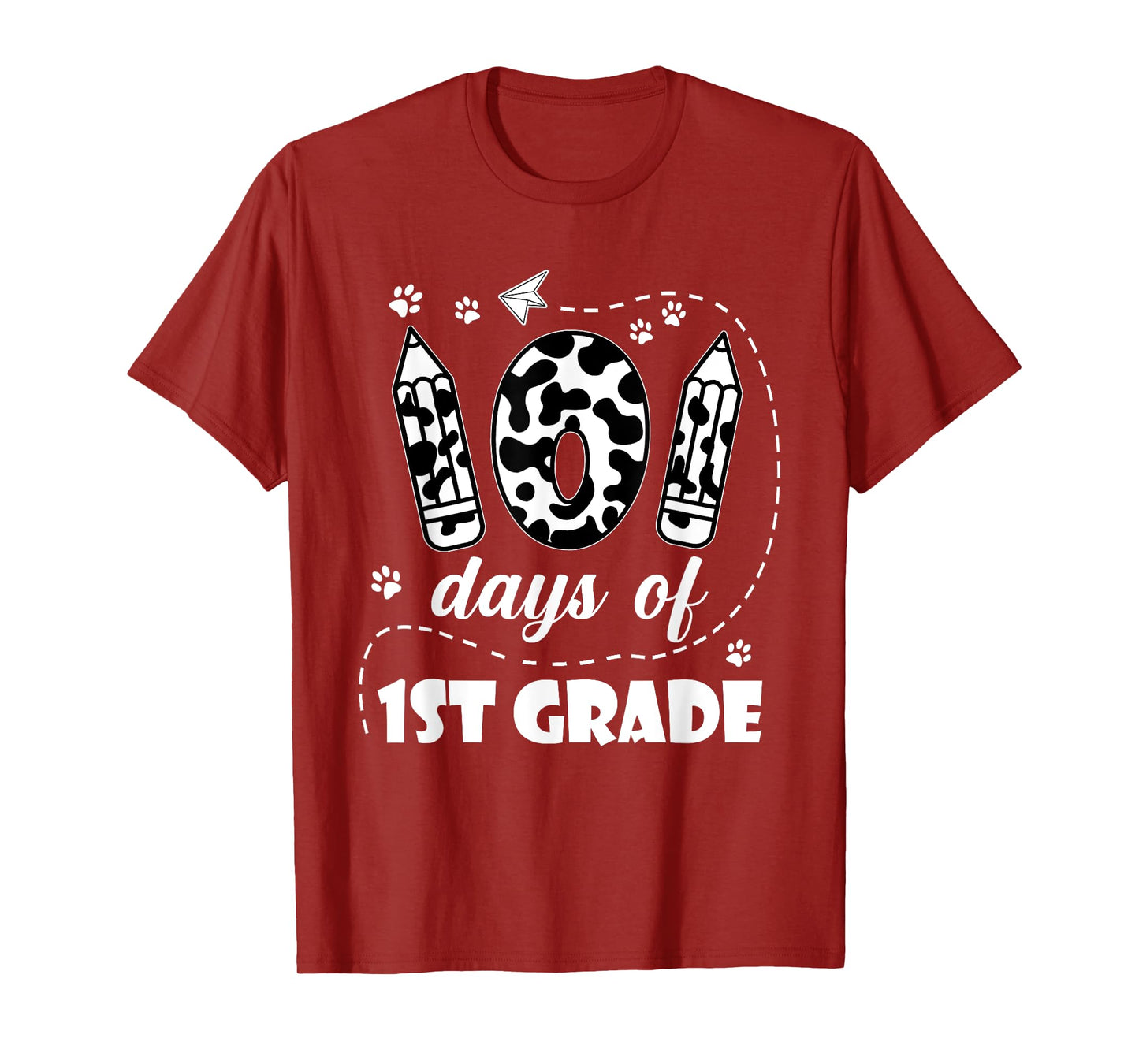 101 Days 1st Grade School 100th Day Dog 100 Days Students T-Shirt