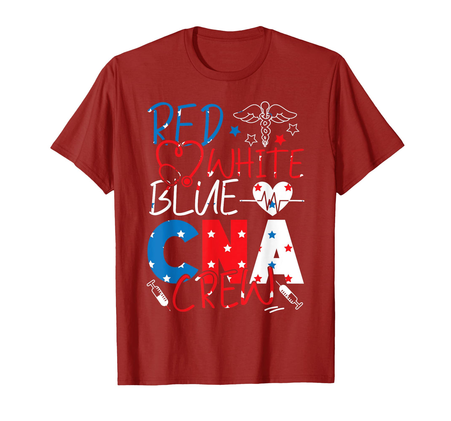CNA Nurse Certified Nursing Assistant Patriotic American T-Shirt