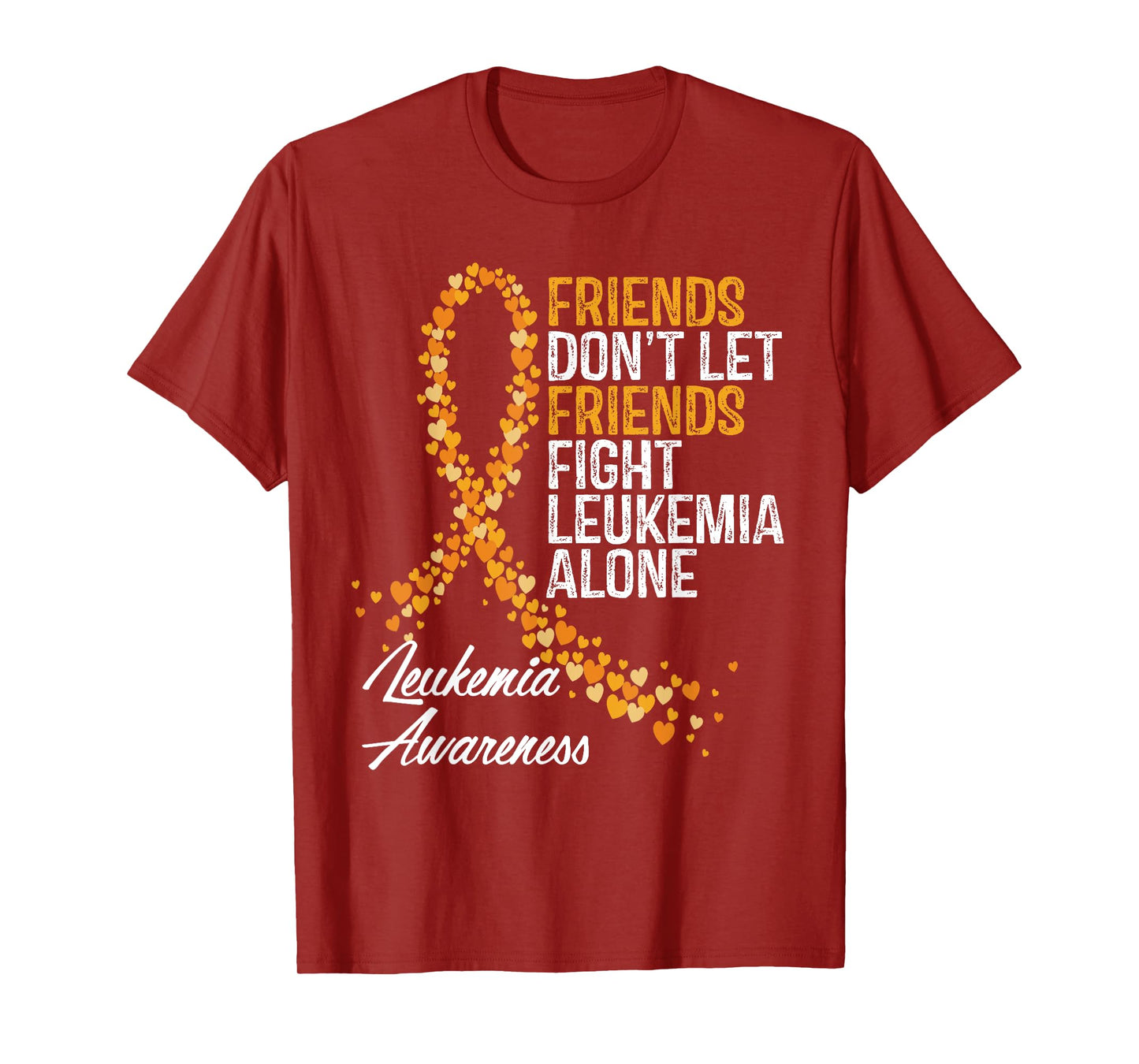 Leukemia Awareness Friends Support Blood Cancer T-Shirt