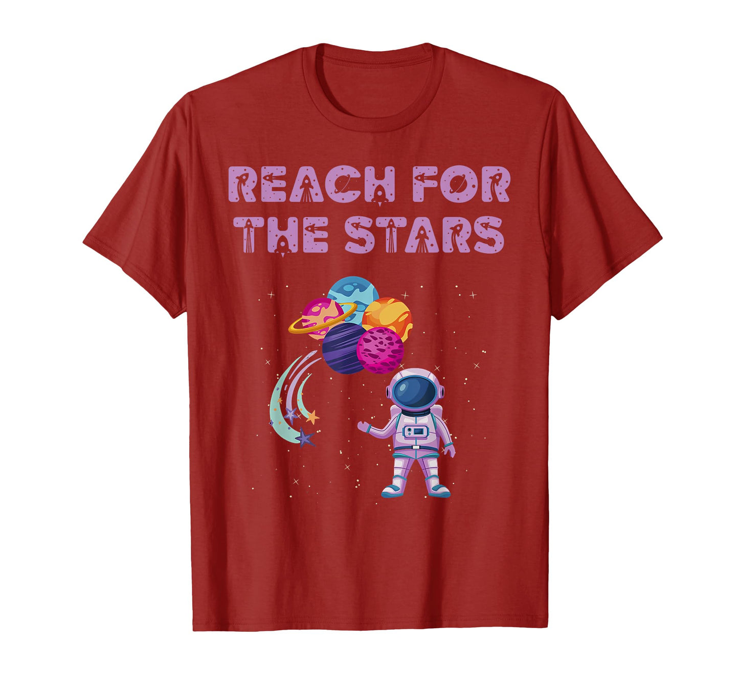 Reach for the Stars Astronaut Space Back To School Teacher T-Shirt