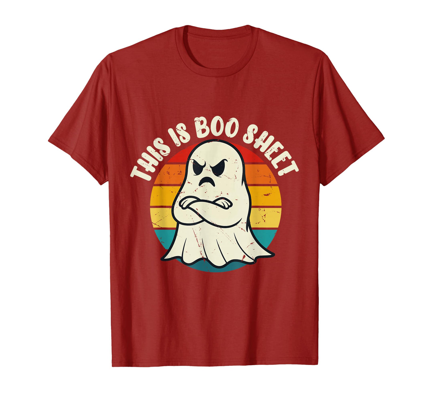 This is Boo Sheet Ghost Retro Halloween Costume Men Women T-Shirt