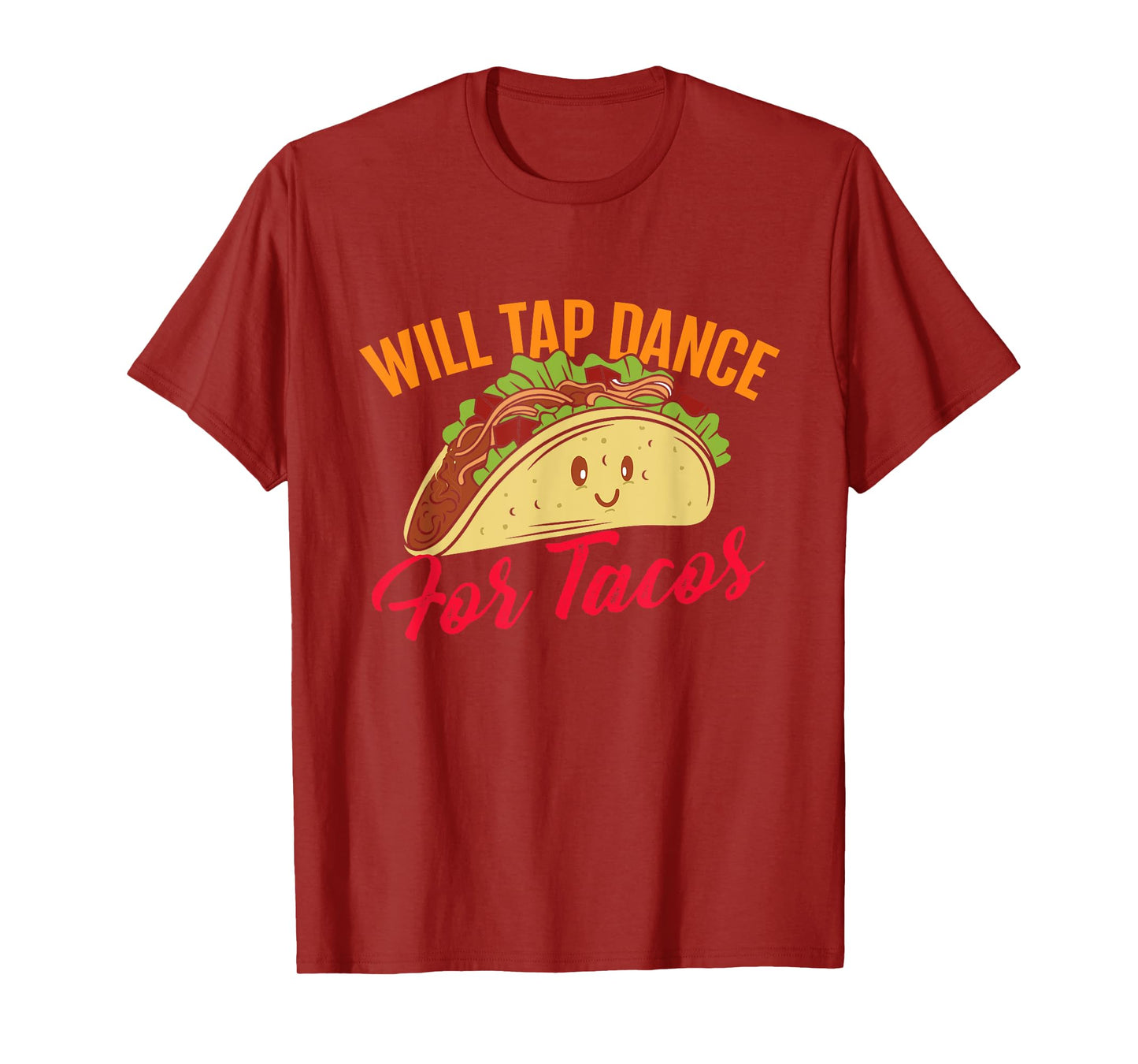 Will Tap Dance For Tacos - Funny Tap Dancing Tap Dancer T-Shirt, Black