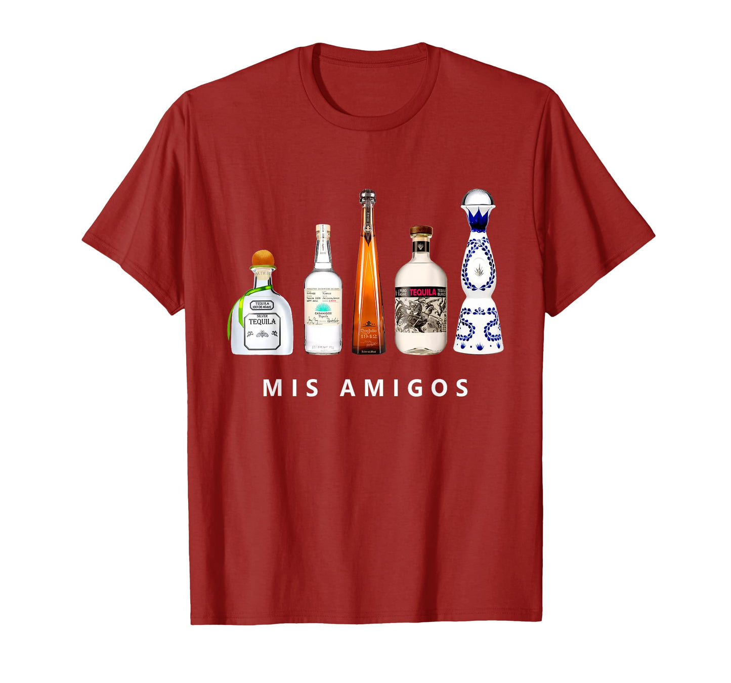 Mis Amigos Tequila Funny Cinco De Mayo Mexican Party T-Shirt