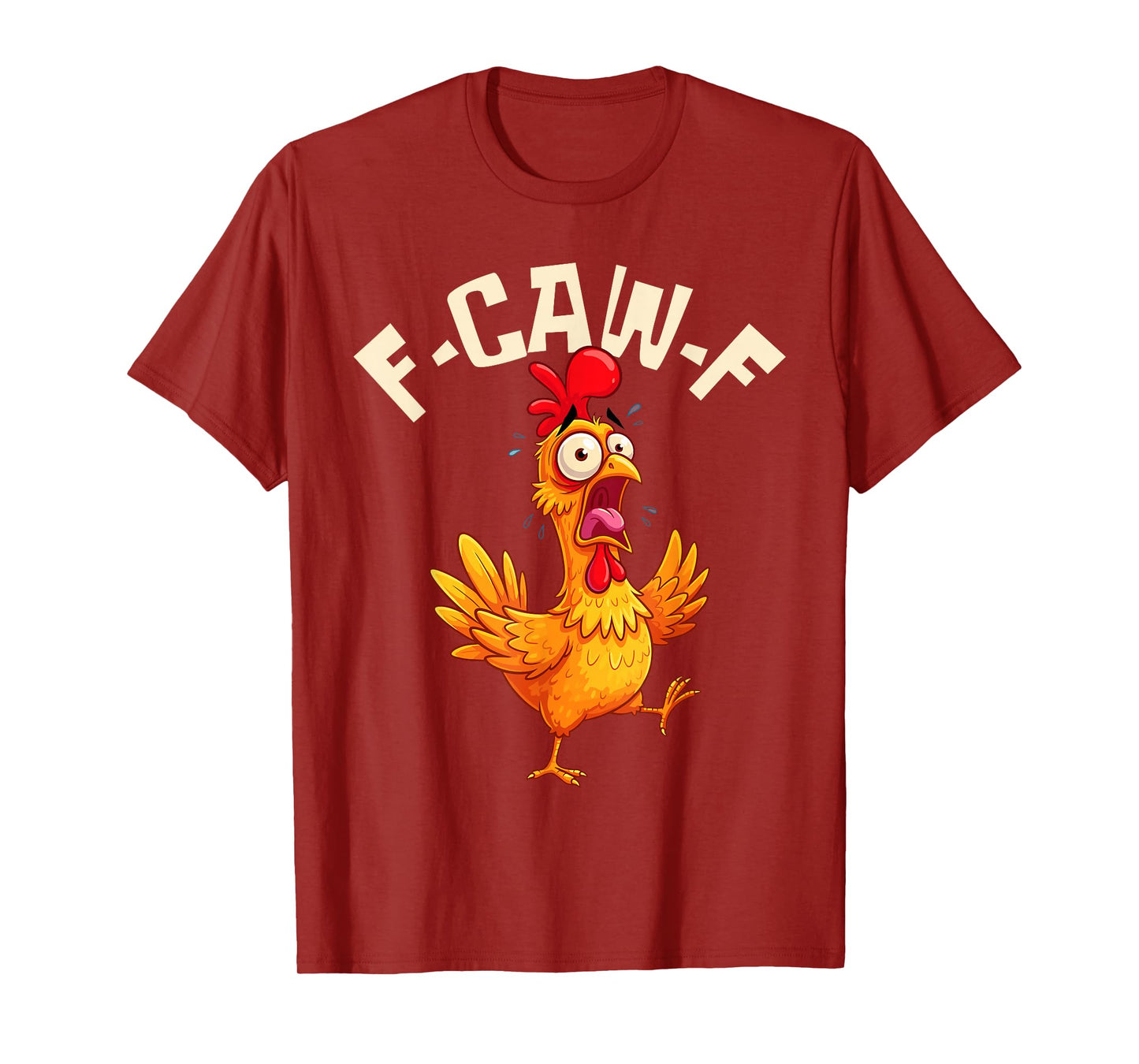 F-CAW-F Funny Chicken Rooster Meme T-Shirt