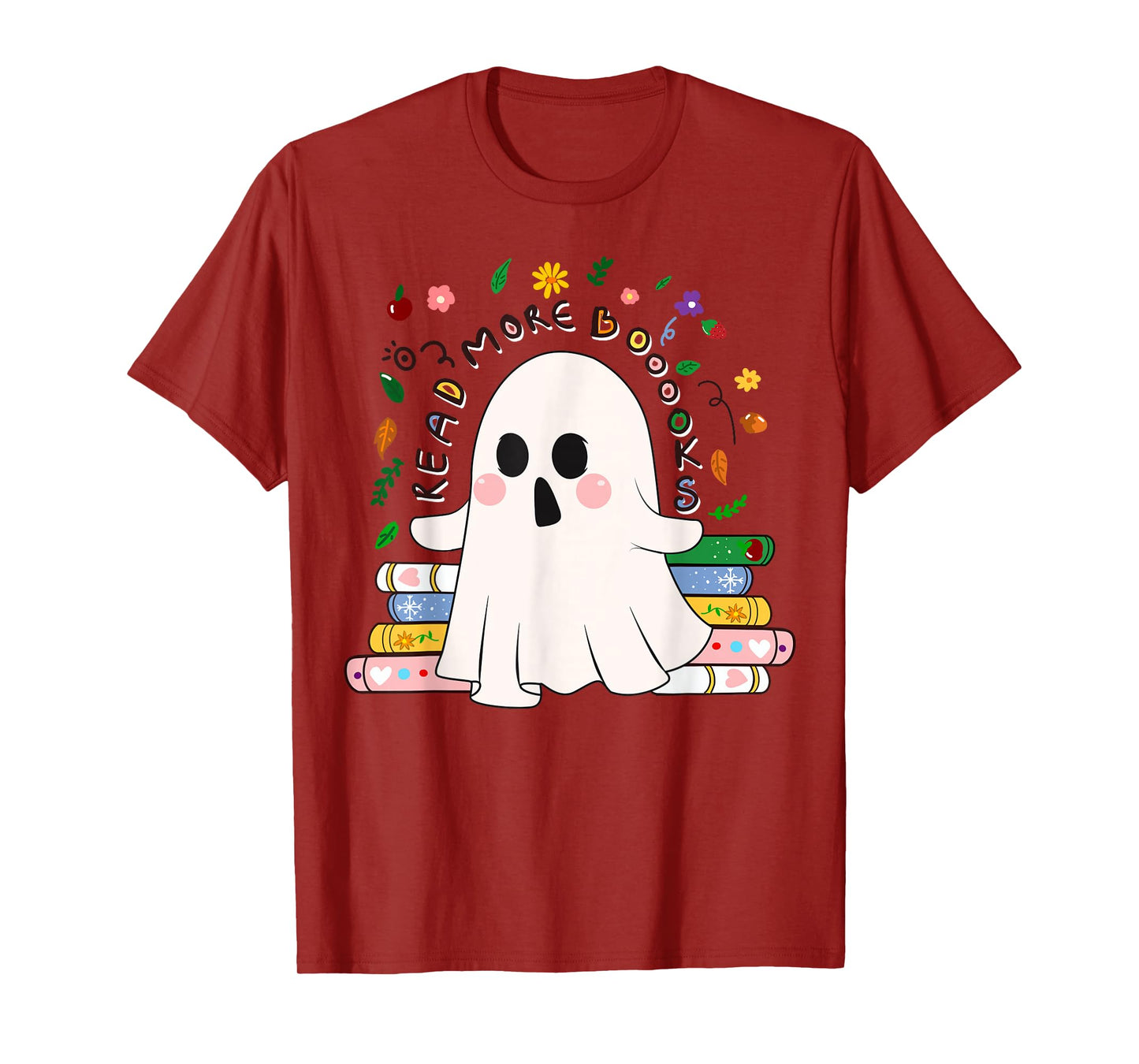 Read More Books Boo Spooky Bookworm Book Lovers Halloween T-Shirt