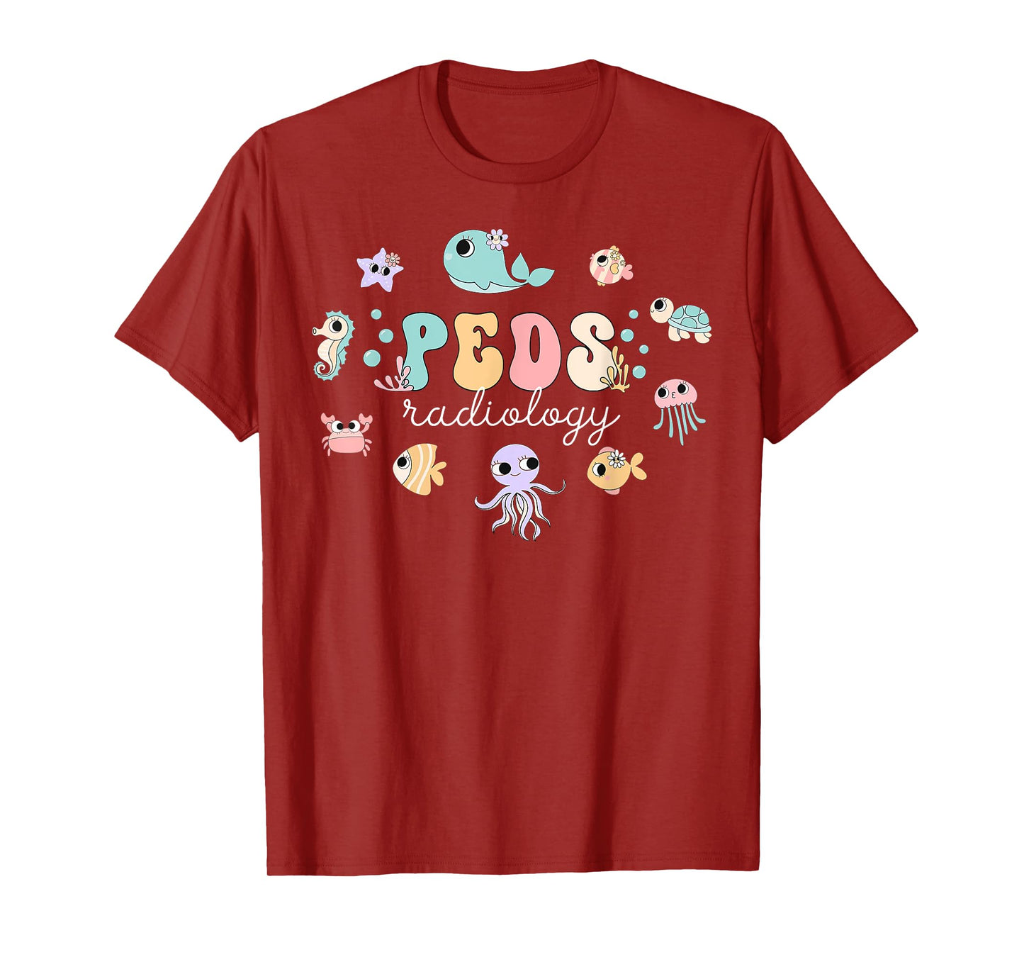 PEDS Radiology Ocean Animal Pediatric Xray Animal Summer T-Shirt