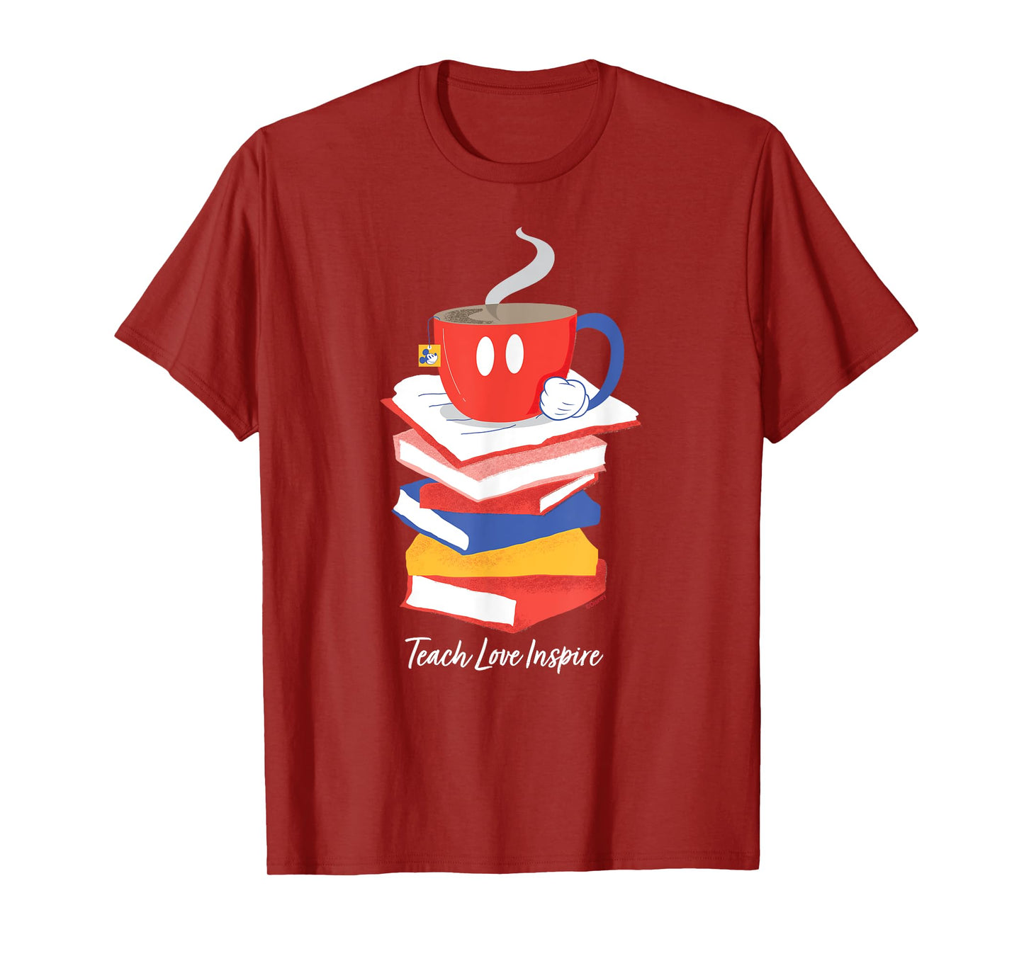 Disney Mickey Mouse Teacup Teach Love Inspire Teacher's Day T-Shirt