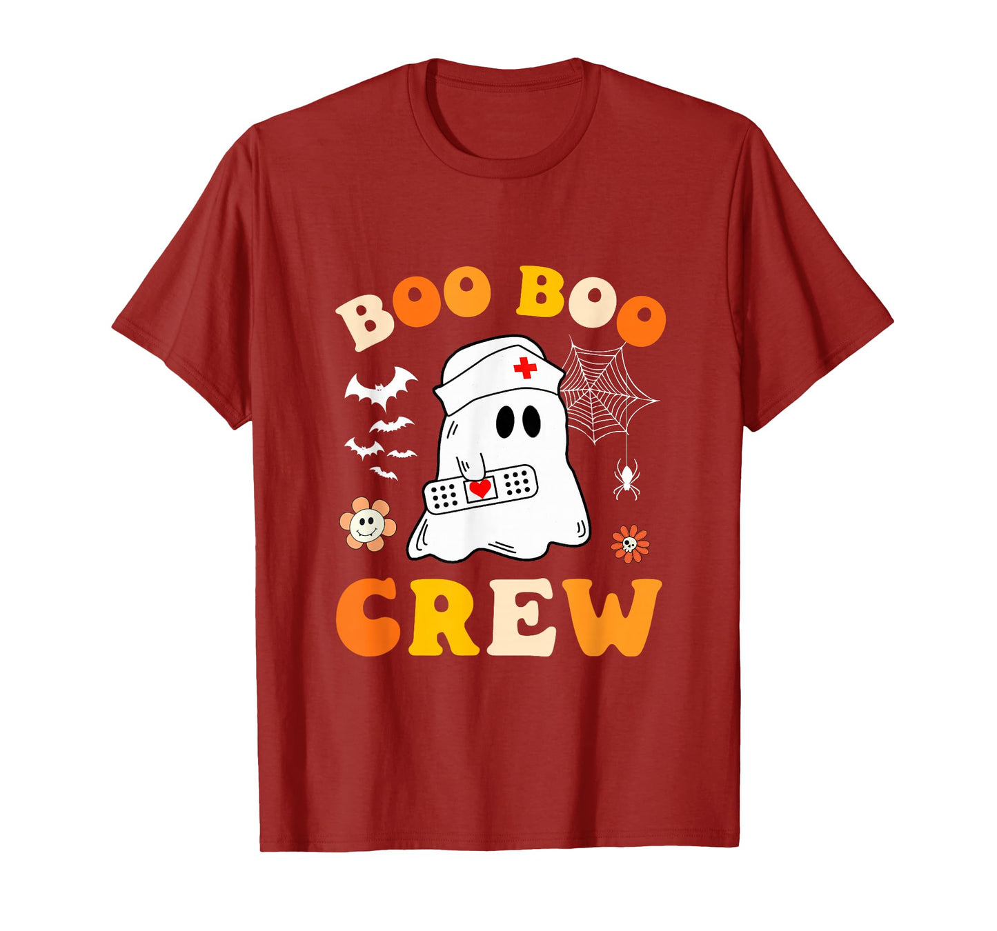 Groovy Boo Boo Crew Nurse Ghost Halloween Costume for Nurses T-Shirt