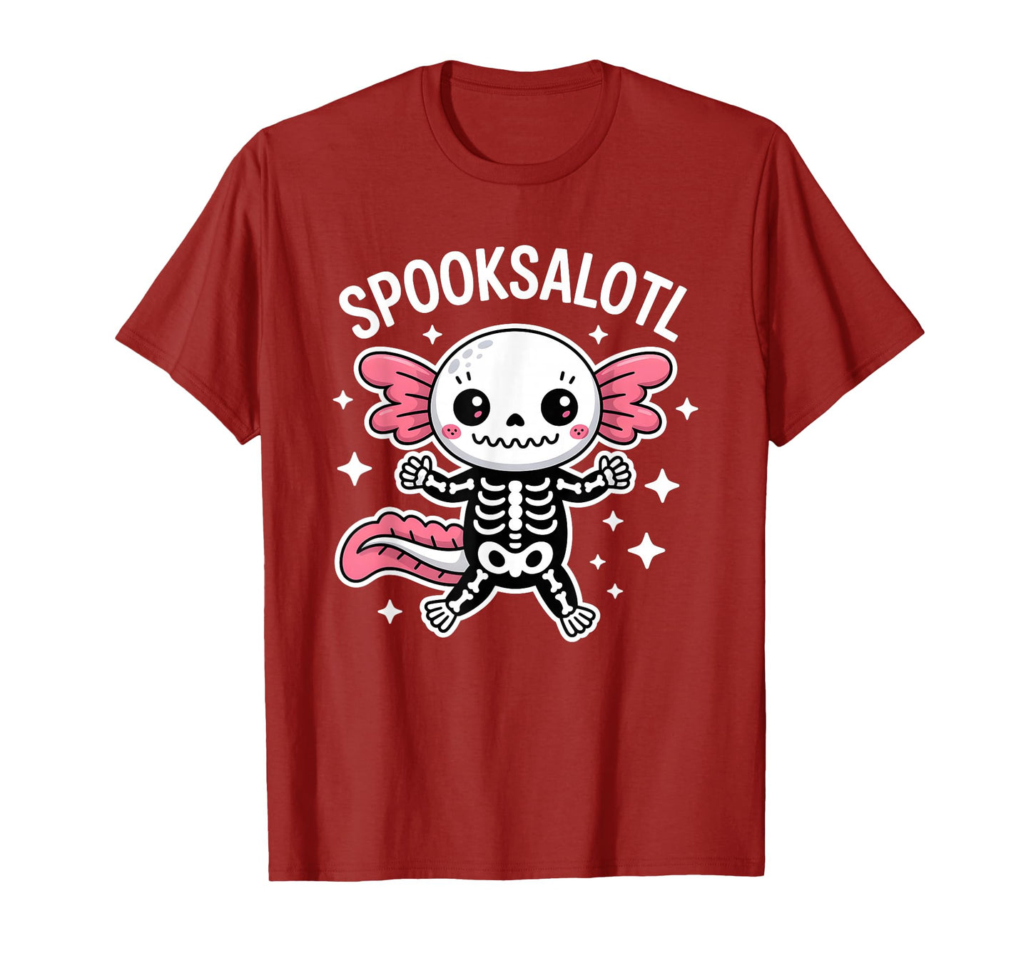 Axolotl Halloween Spooky Moonlit Pumpkin Party T-Shirt
