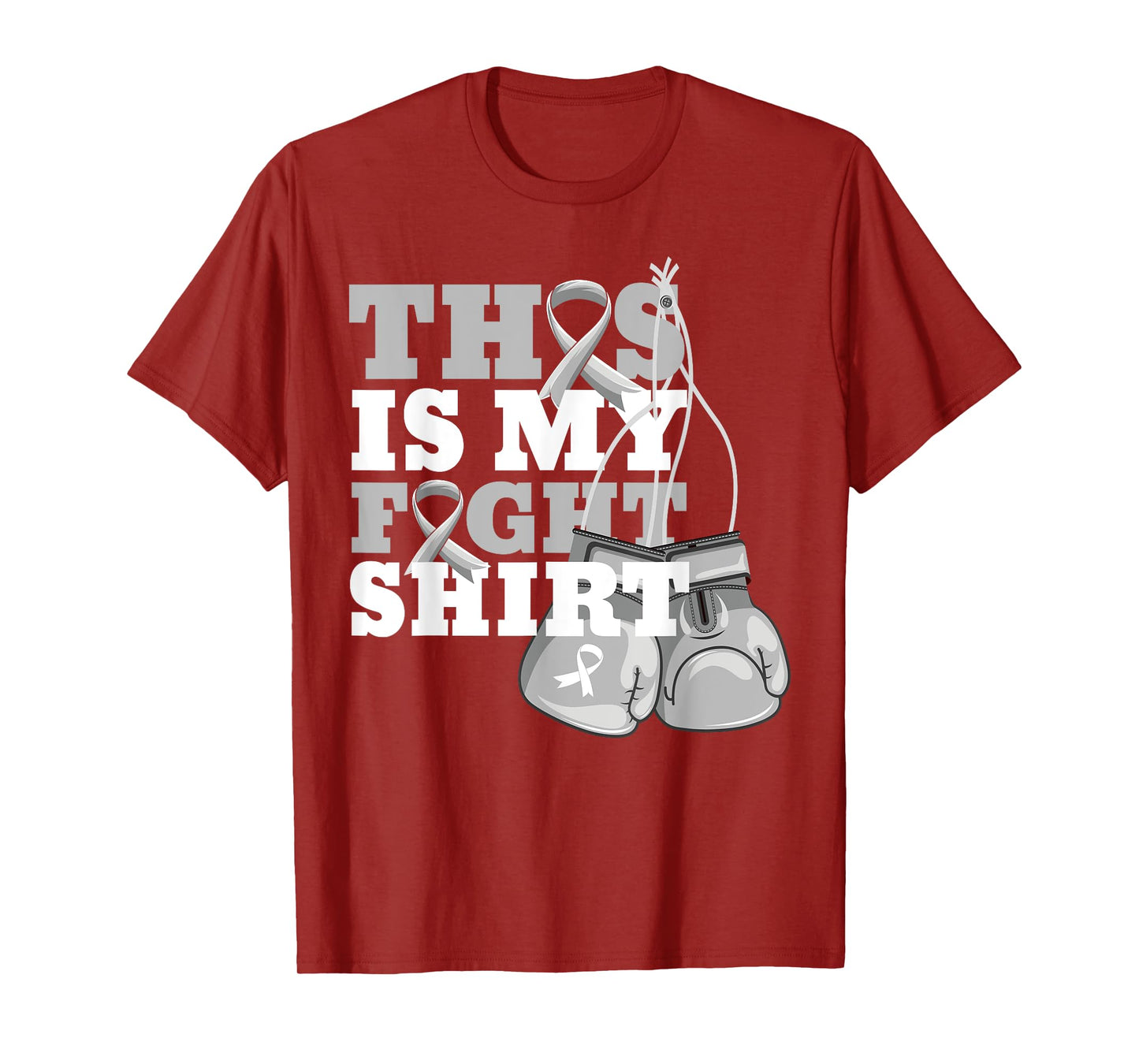 This Is My Fight Shirt Lung Cancer Fighter Support Strong T-Shirt