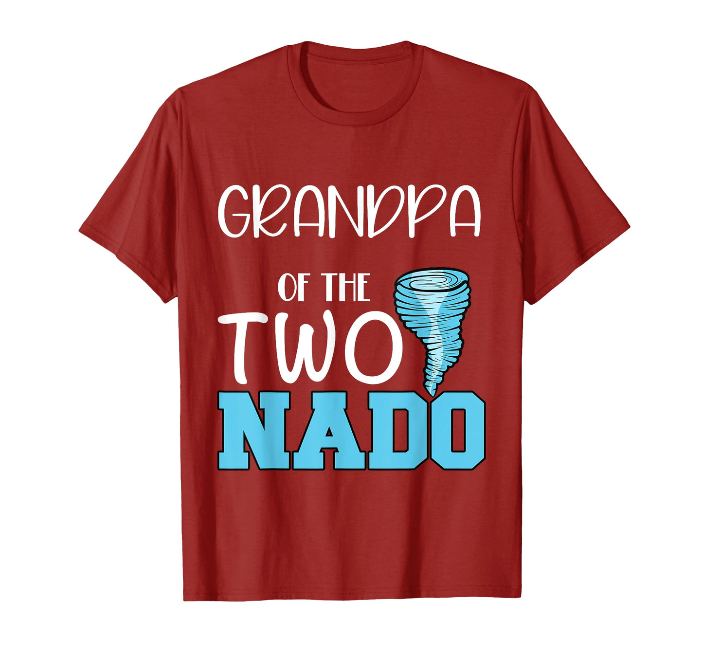Grandpa of the Two-nado Tornado Themed 2nd Birthday Party T-Shirt