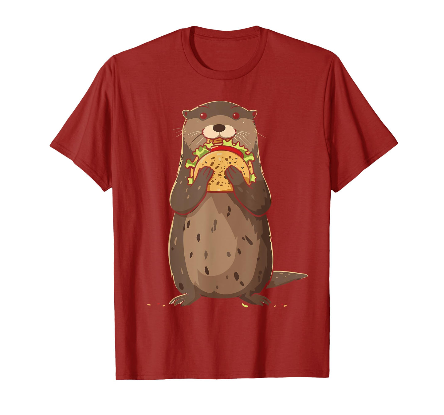 Otter Eating Taco Mexican Otter Funny Cinco De Mayo T-Shirt