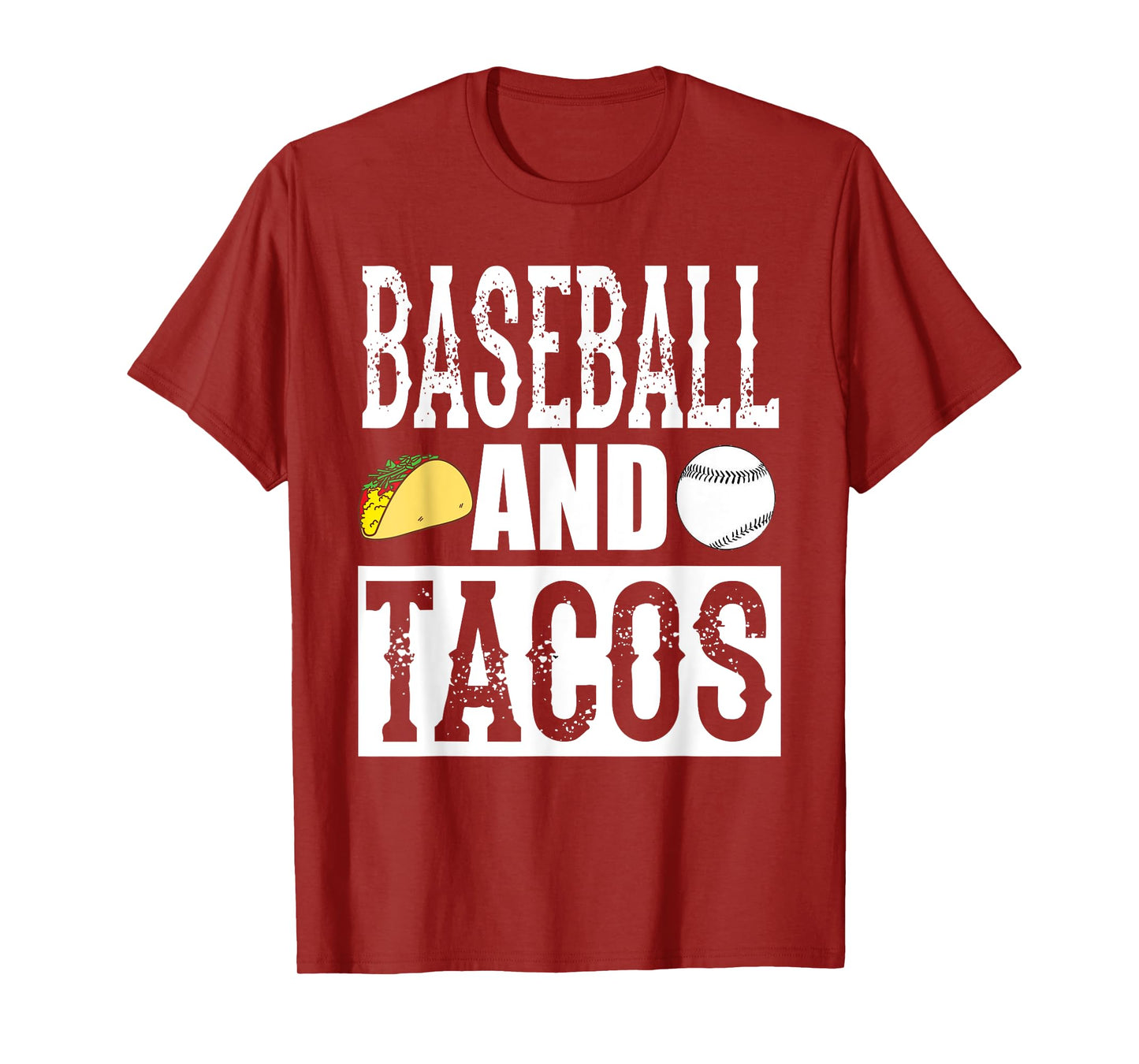 Baseball and Tacos Funny Taco T-Shirt T-Shirt