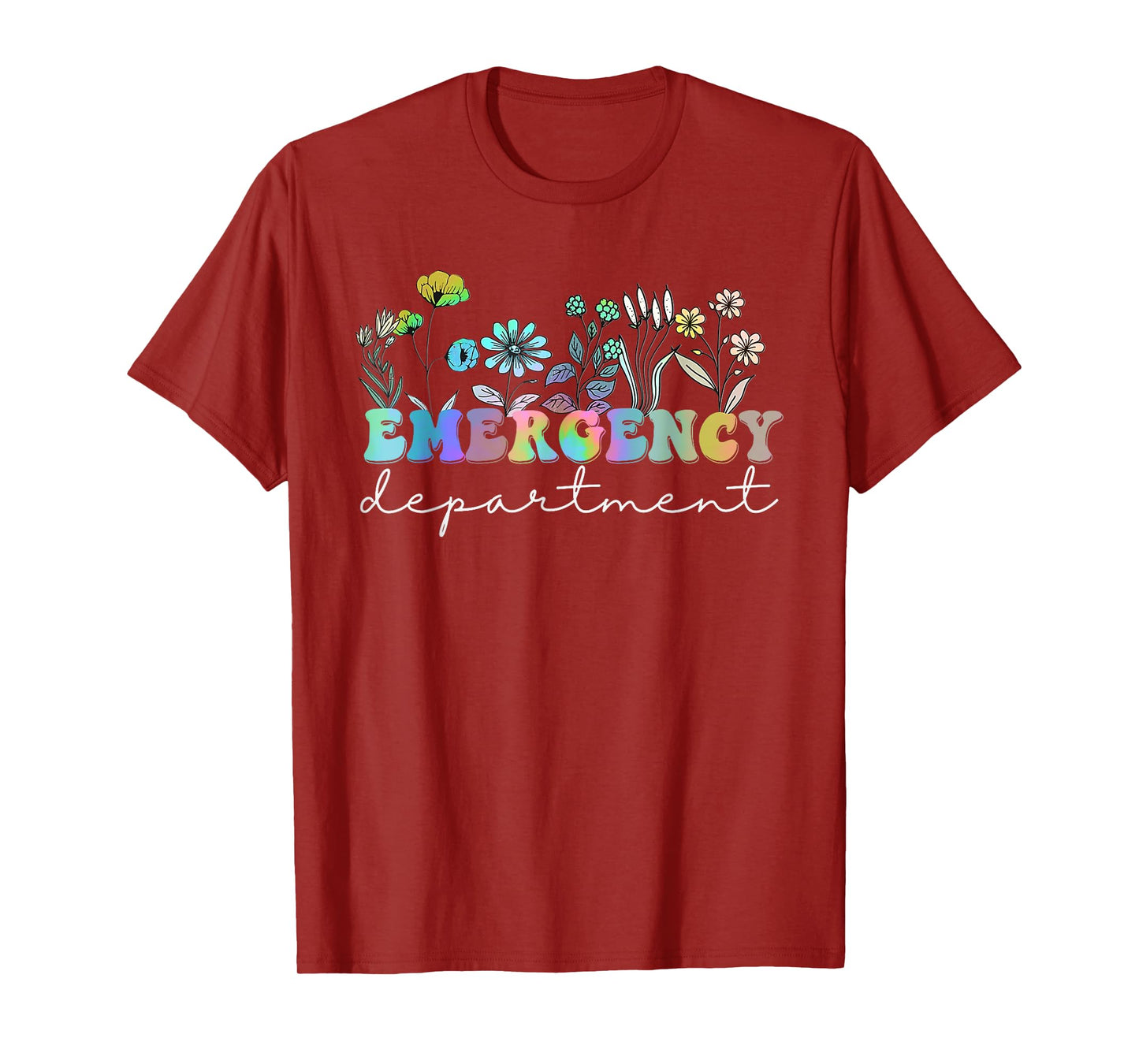 ER Nurse Emergency Department Emergency Room Tie Dye T-Shirt